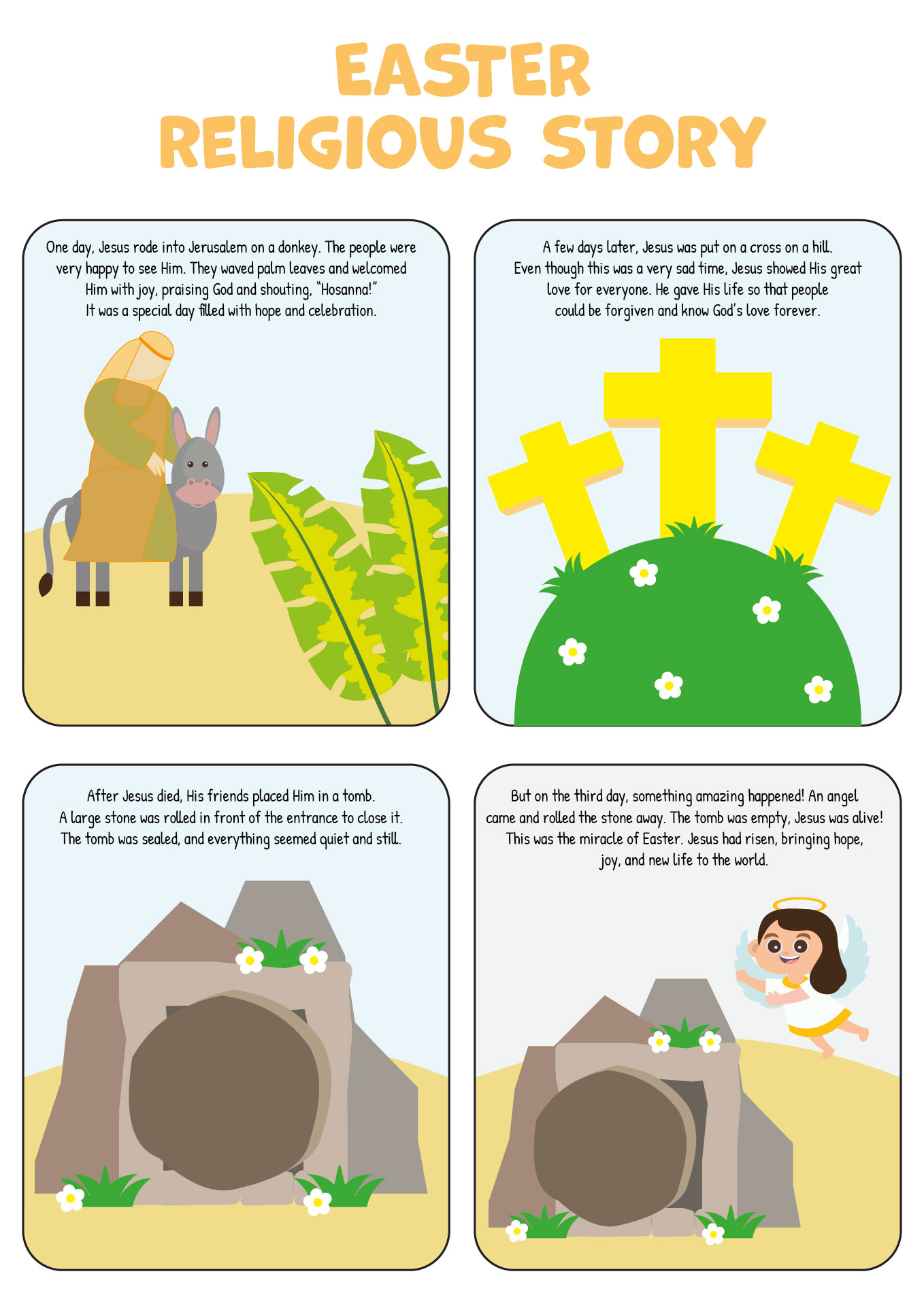 Religious Easter Story Booklets Religious Easter Story Booklets