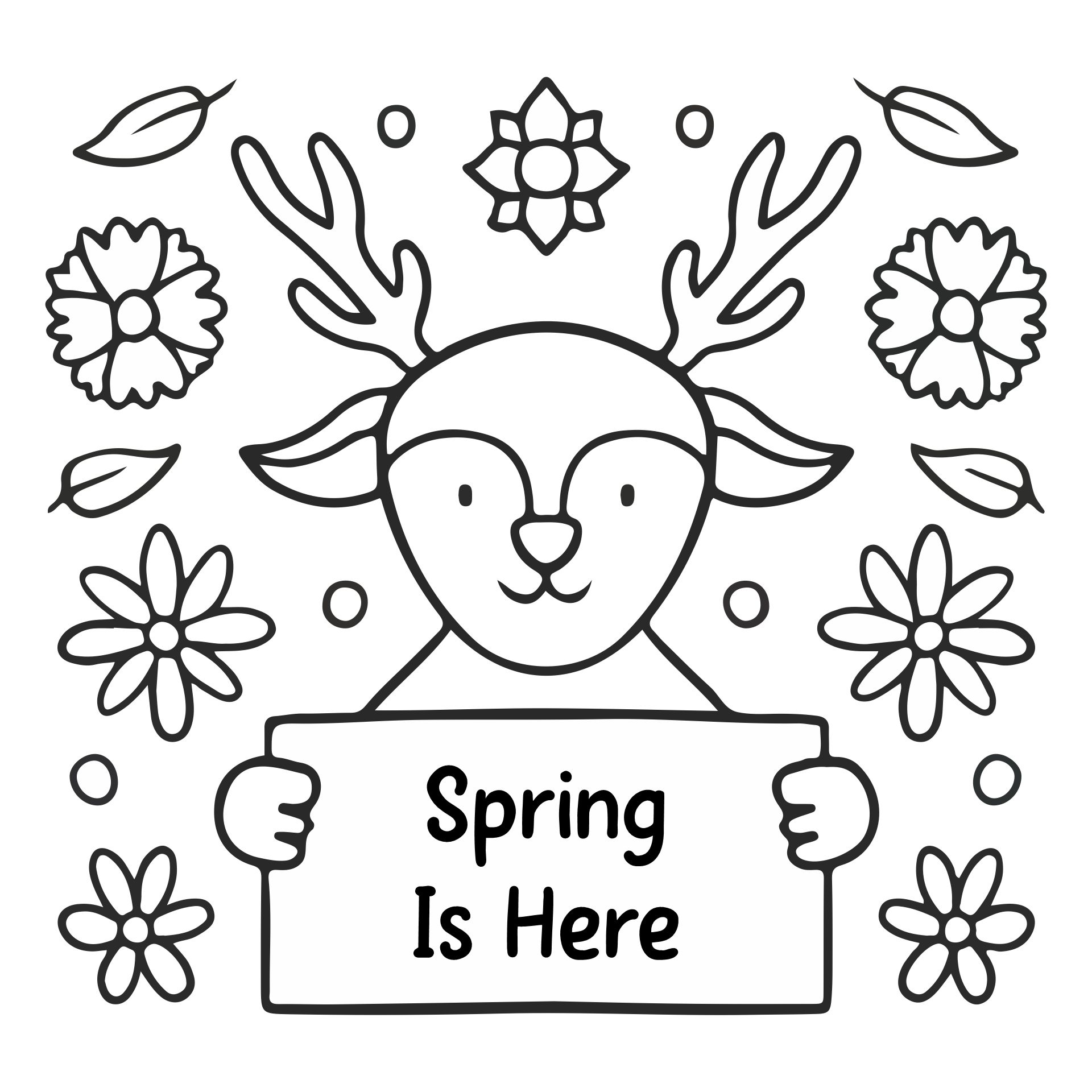 Spring Animals Coloring Pages Printable Spring Animals Coloring Pages Printable
