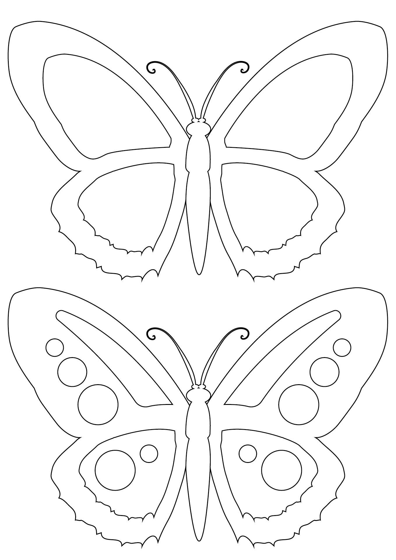 Spring Butterfly Cutouts Printable Spring Butterfly Cutouts Printable