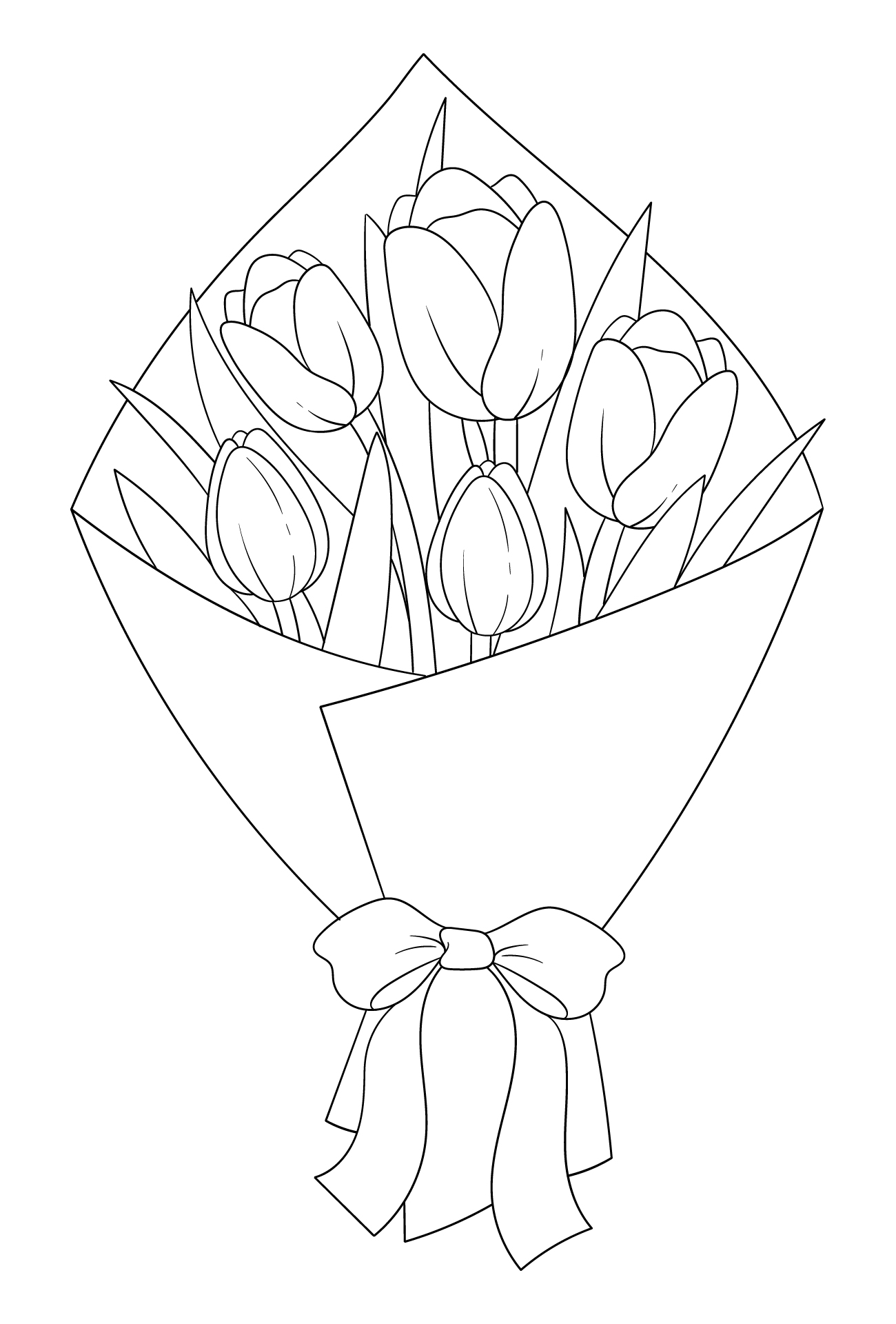 Tulip Printable Coloring Sheets For Kids