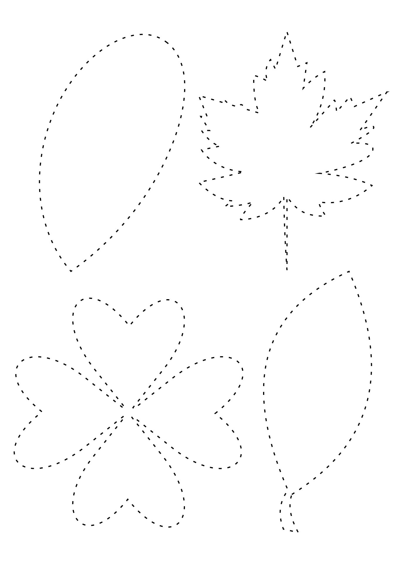 Spring Leaf Cutouts Printable Spring Leaf Cutouts Printable