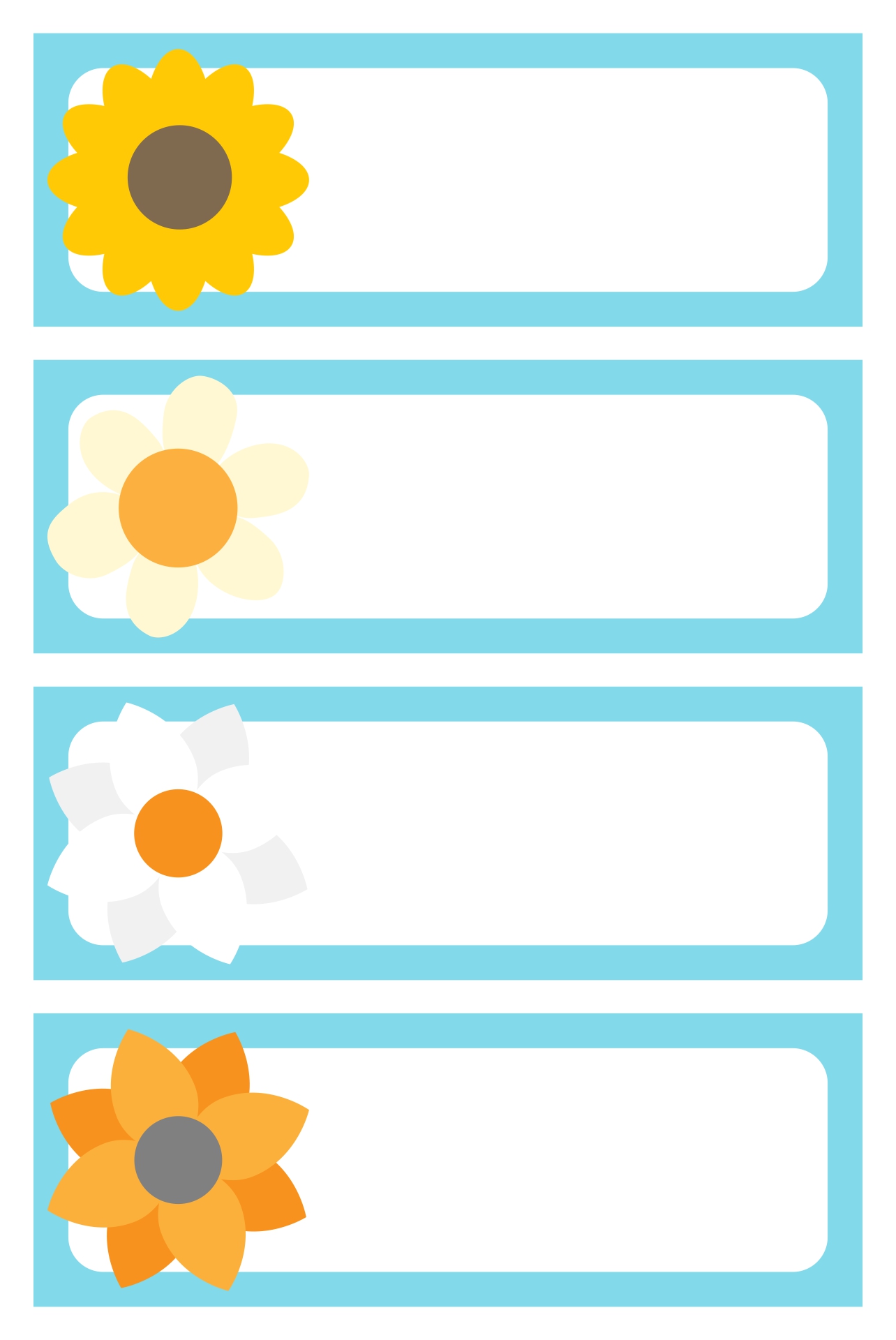 Spring Theme Name Tags for Toddler Classrooms