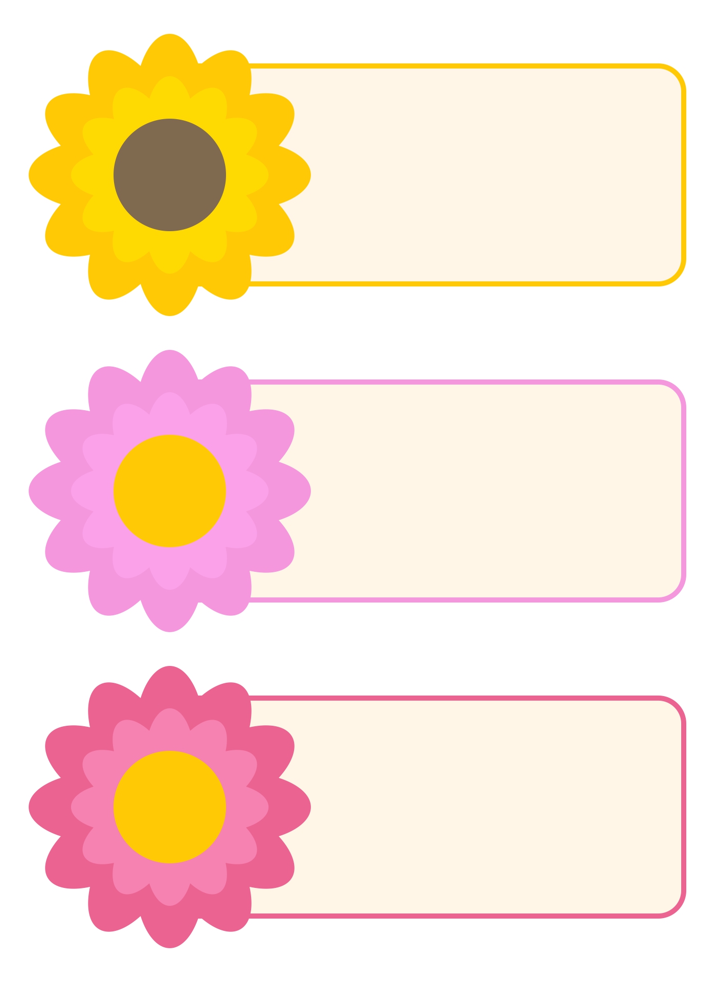 Springtime Themed Printable Name Tags for Daycare