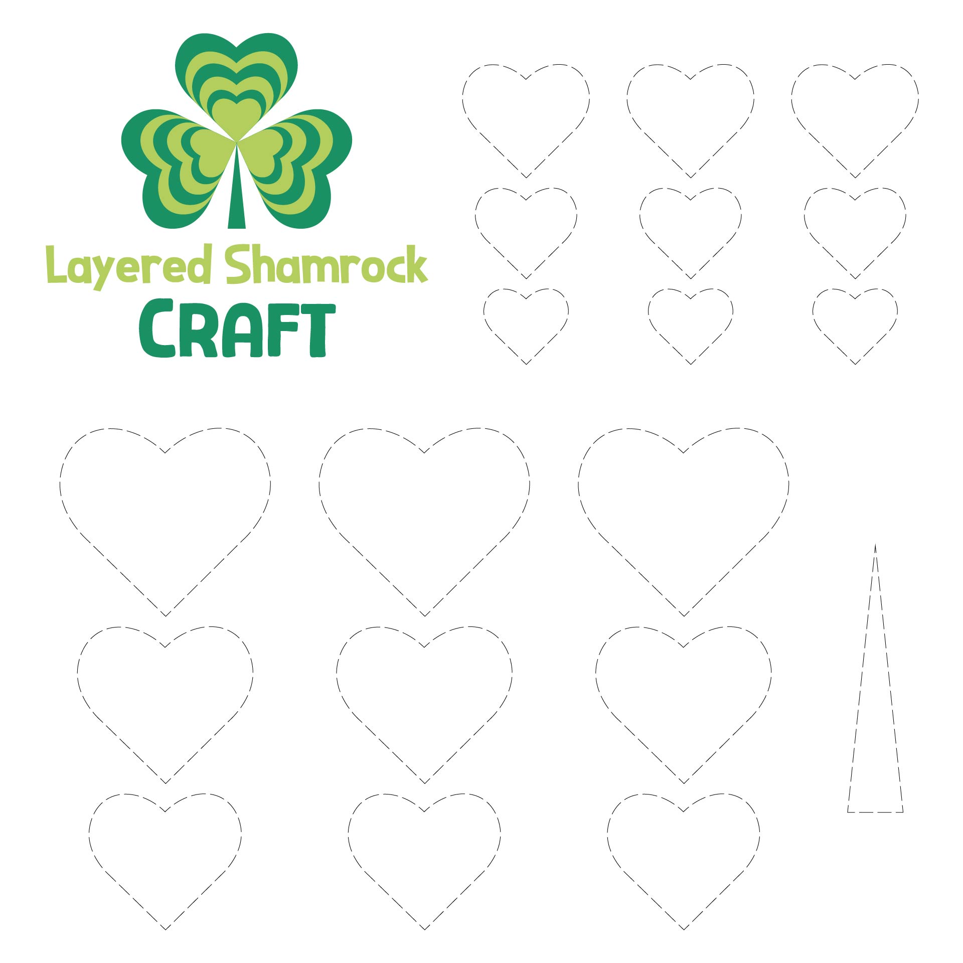 St Patrick’s Day Shamrock Craft Printables