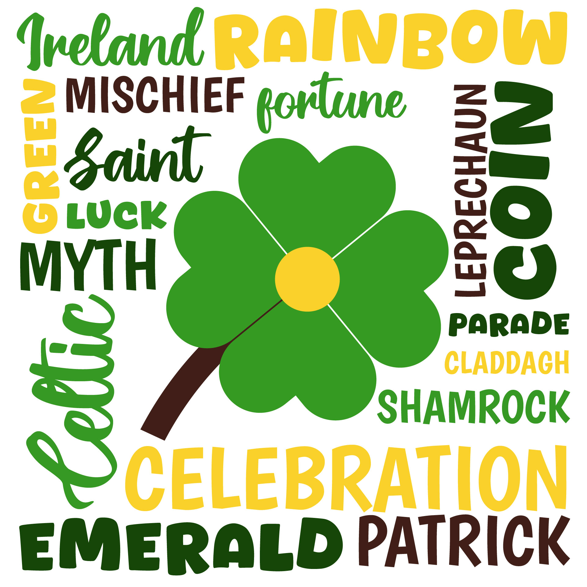 St Patricks Day Subway Art Wall Decor St Patricks Day Subway Art Wall Decor