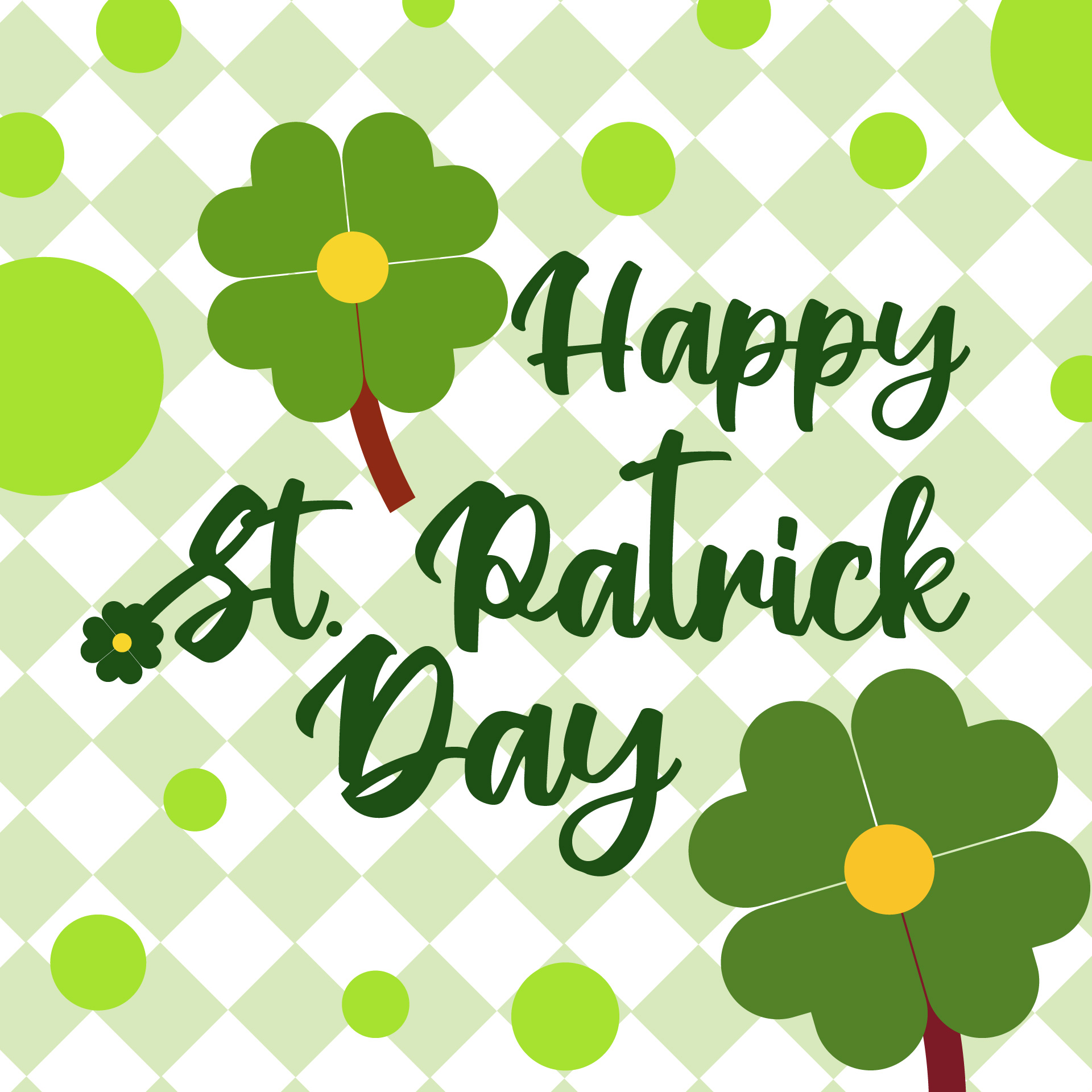 St Patricks Day Themed Typography Poster St Patricks Day Themed Typography Poster