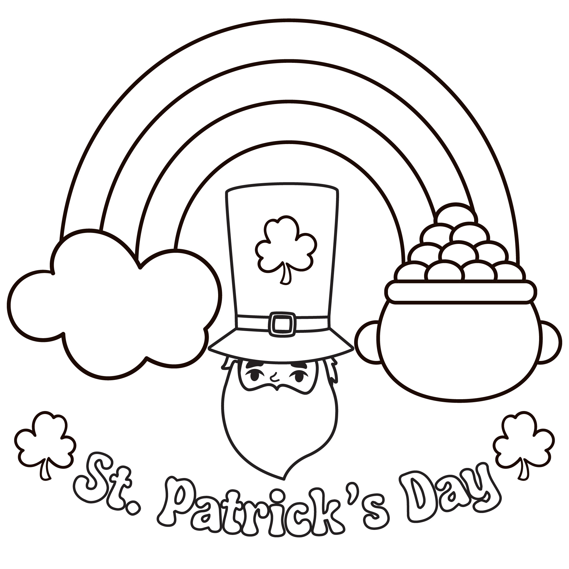 St. Patricks Day Coloring Sheets Printables