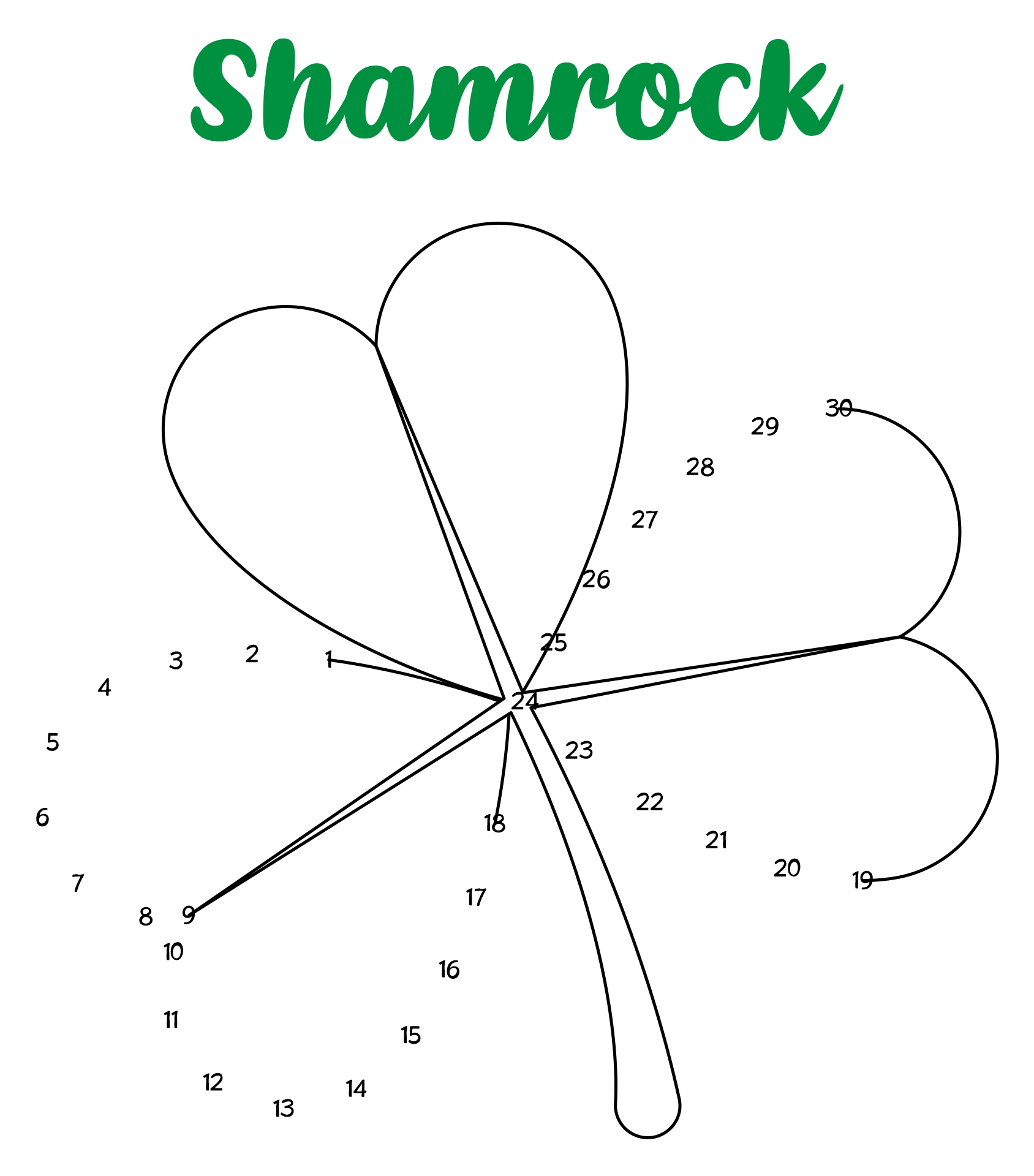 St. Patricks Day Dot to Dot Worksheets