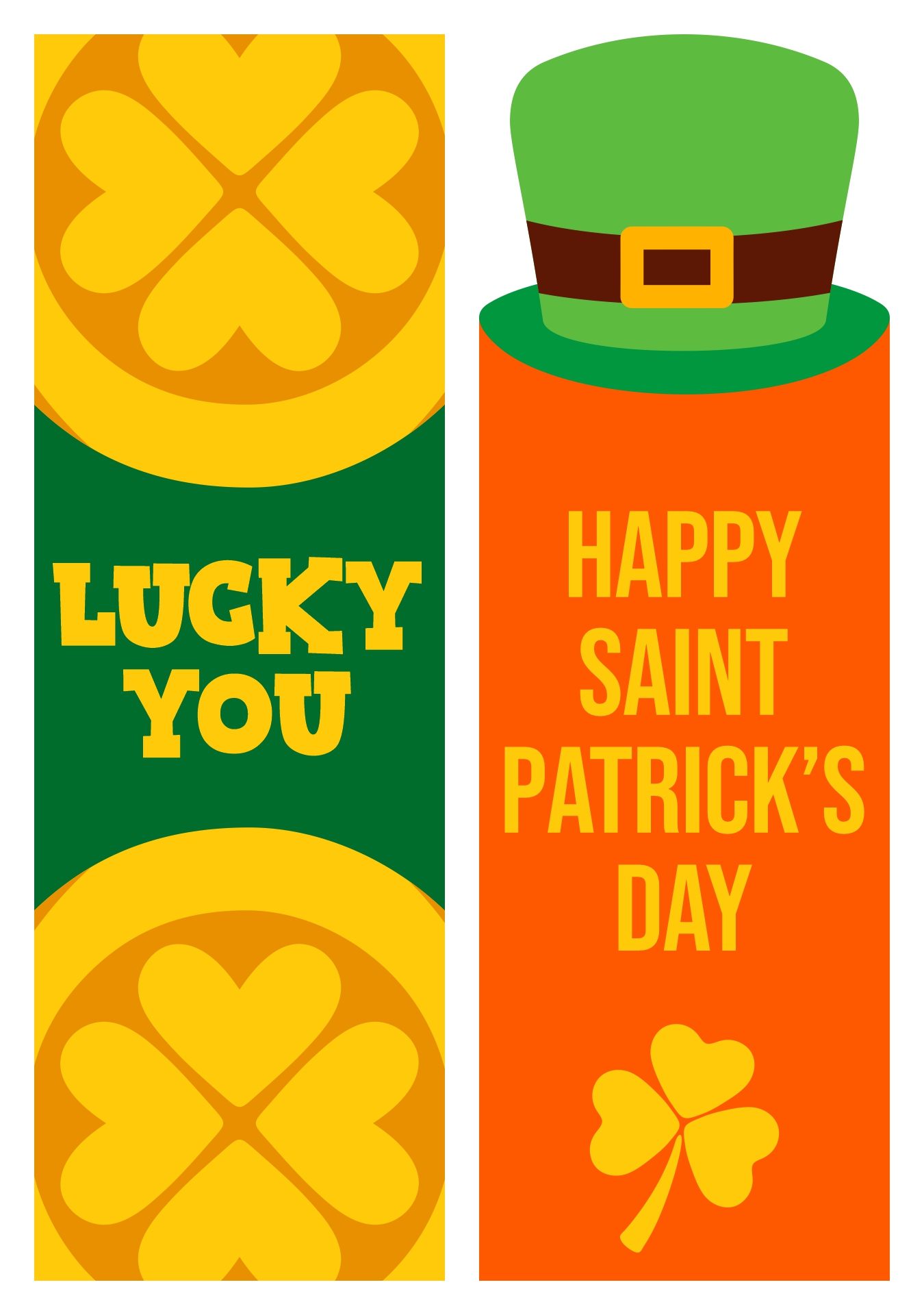 St. Patricks Day Themed Bookmarks for Kids