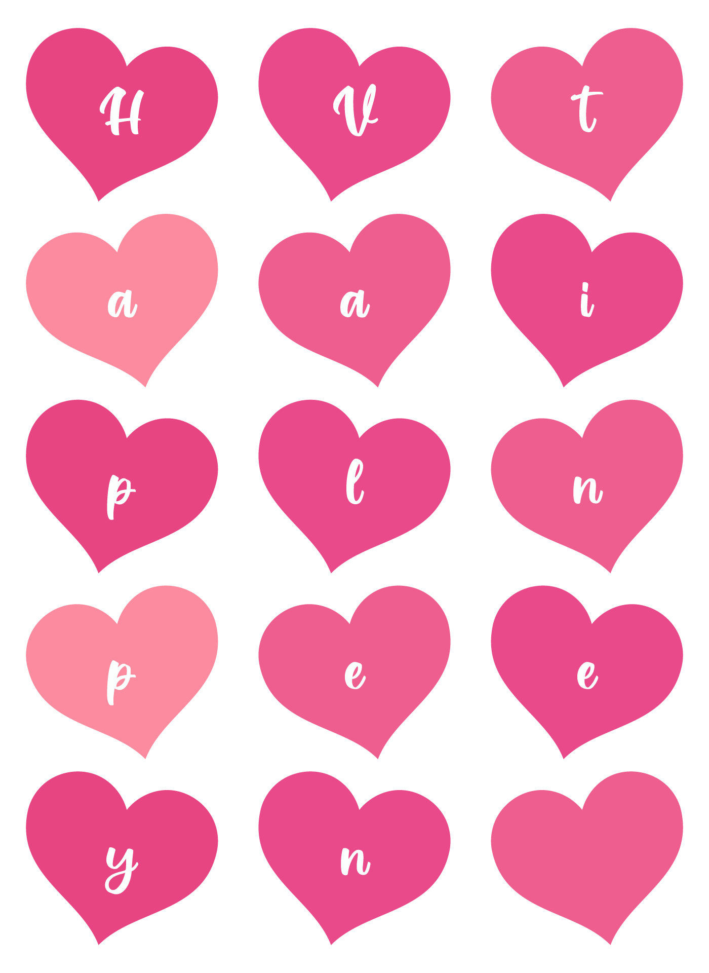 Valentines Heart Banner for Home Decor Valentines Heart Banner for Home Decor