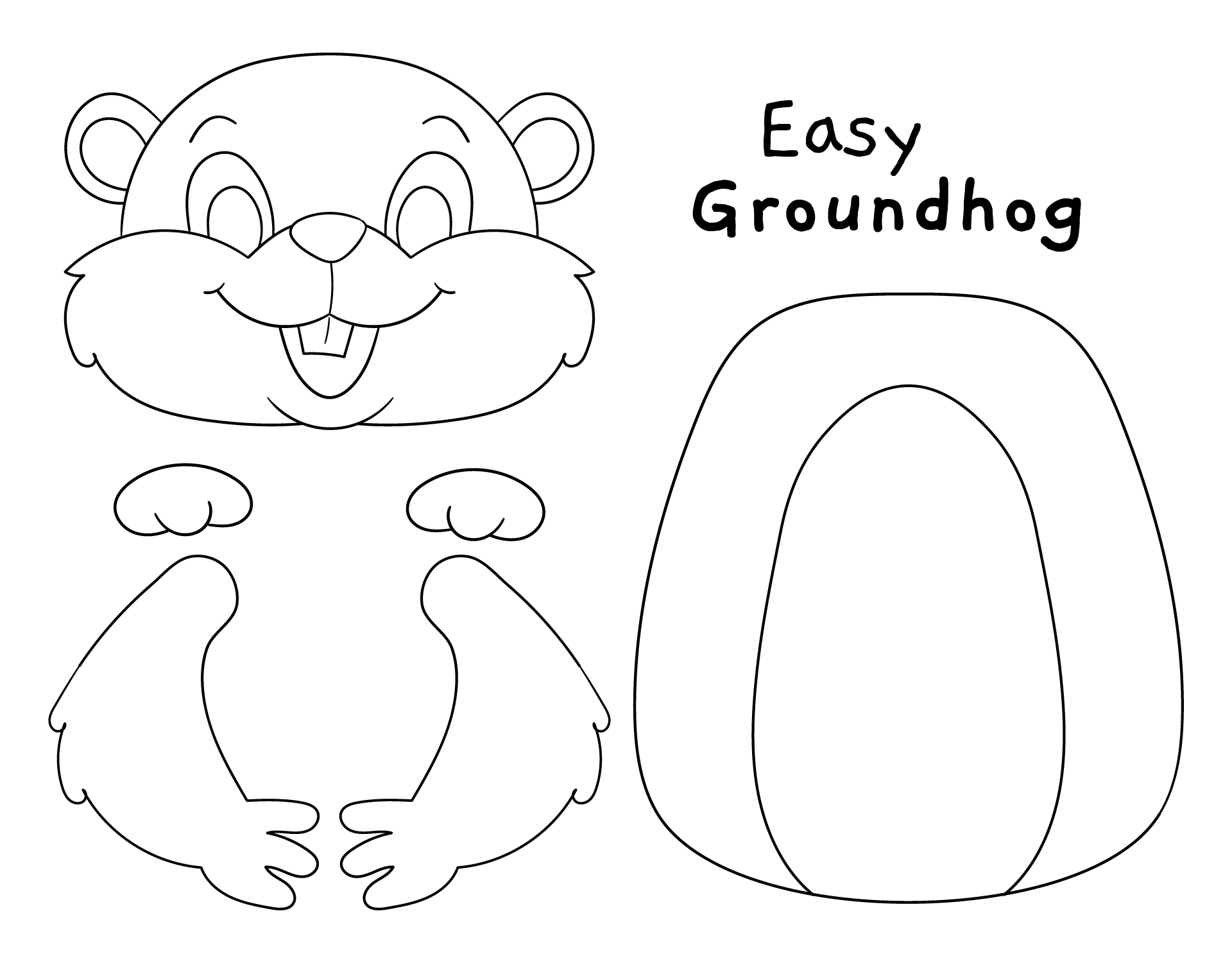 Easy Groundhog Day Craft Easy Groundhog Day Craft