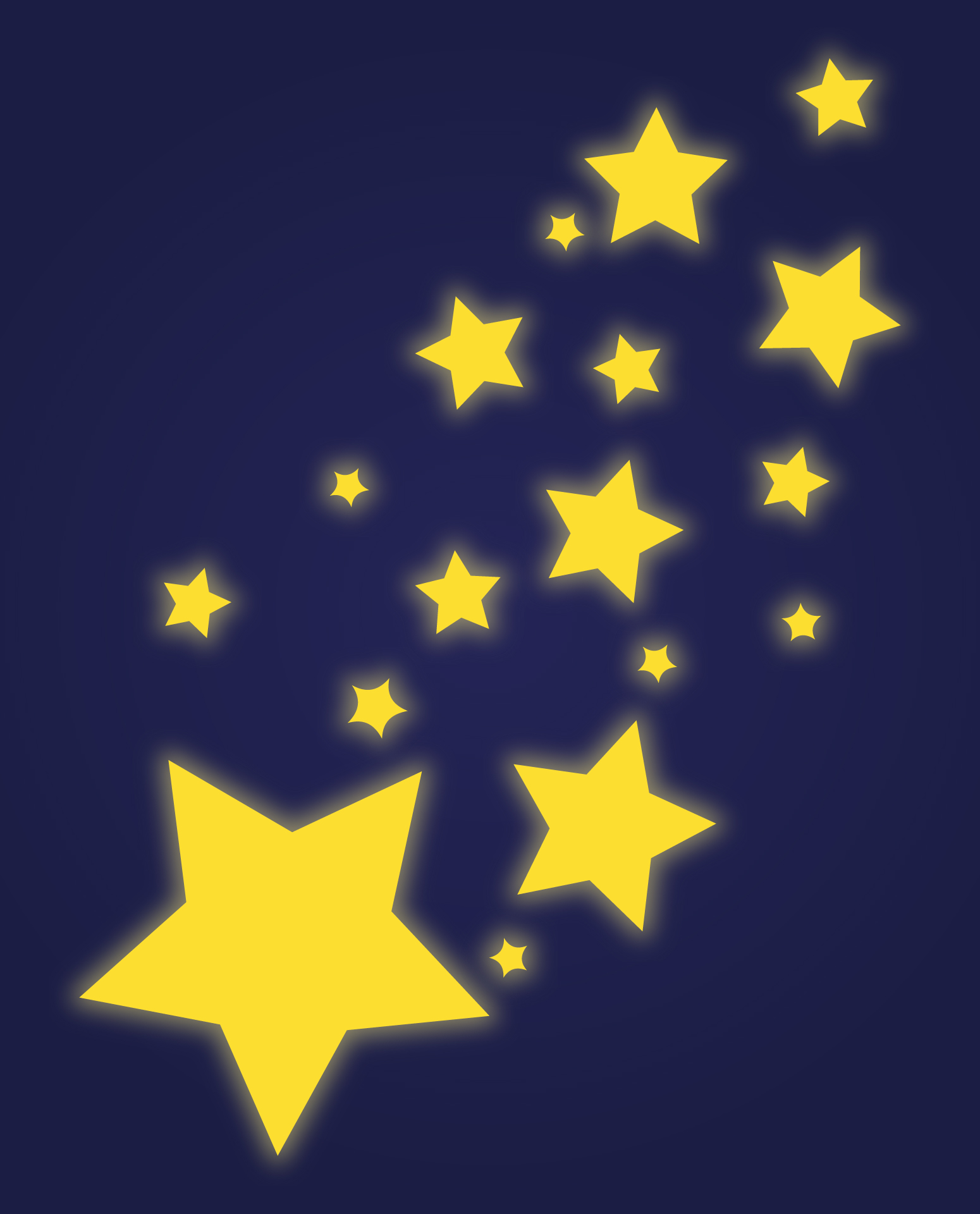 Twinkling Shooting Star Abstract