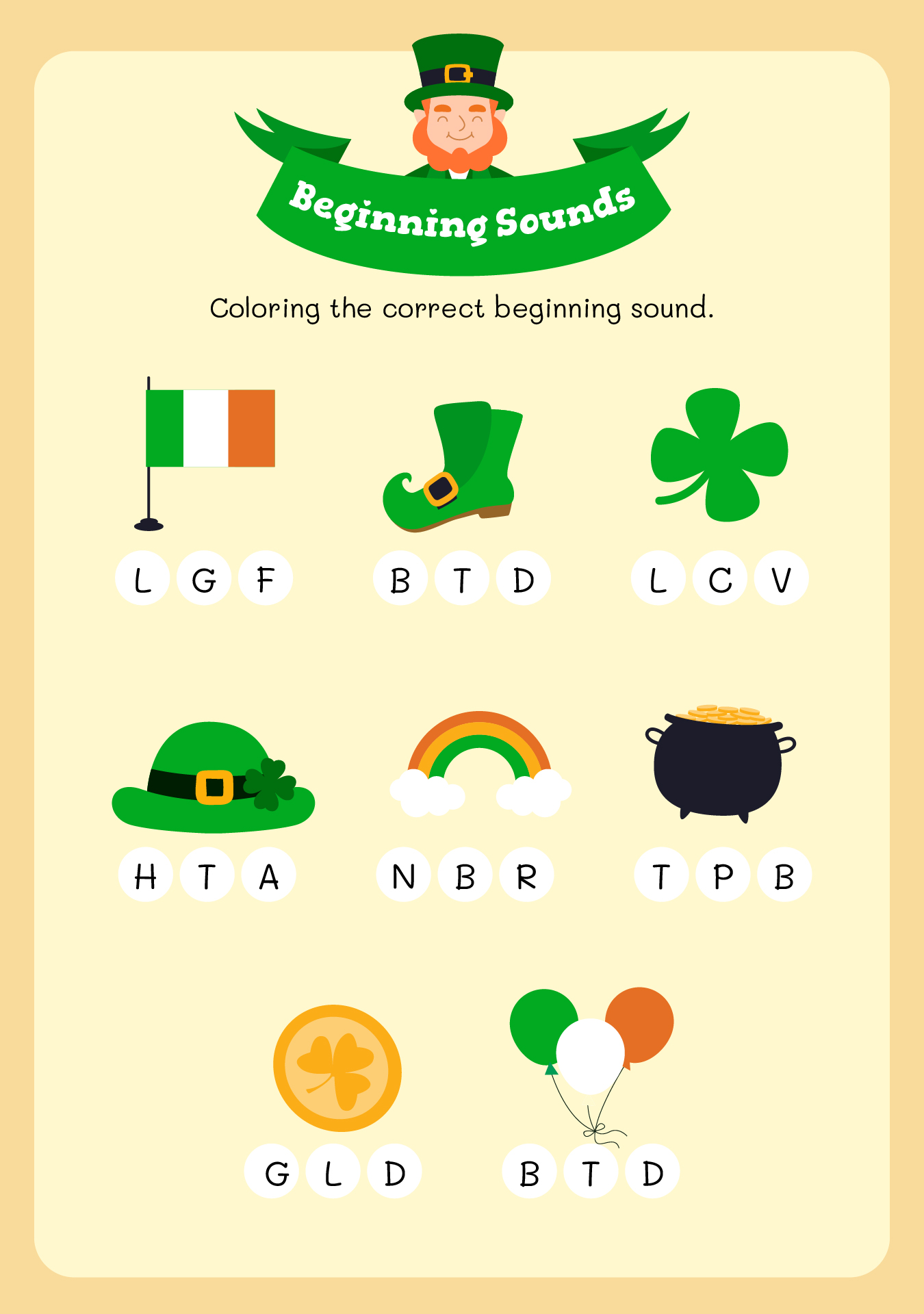 St Patricks Day Phonics Activities St Patricks Day Phonics Activities