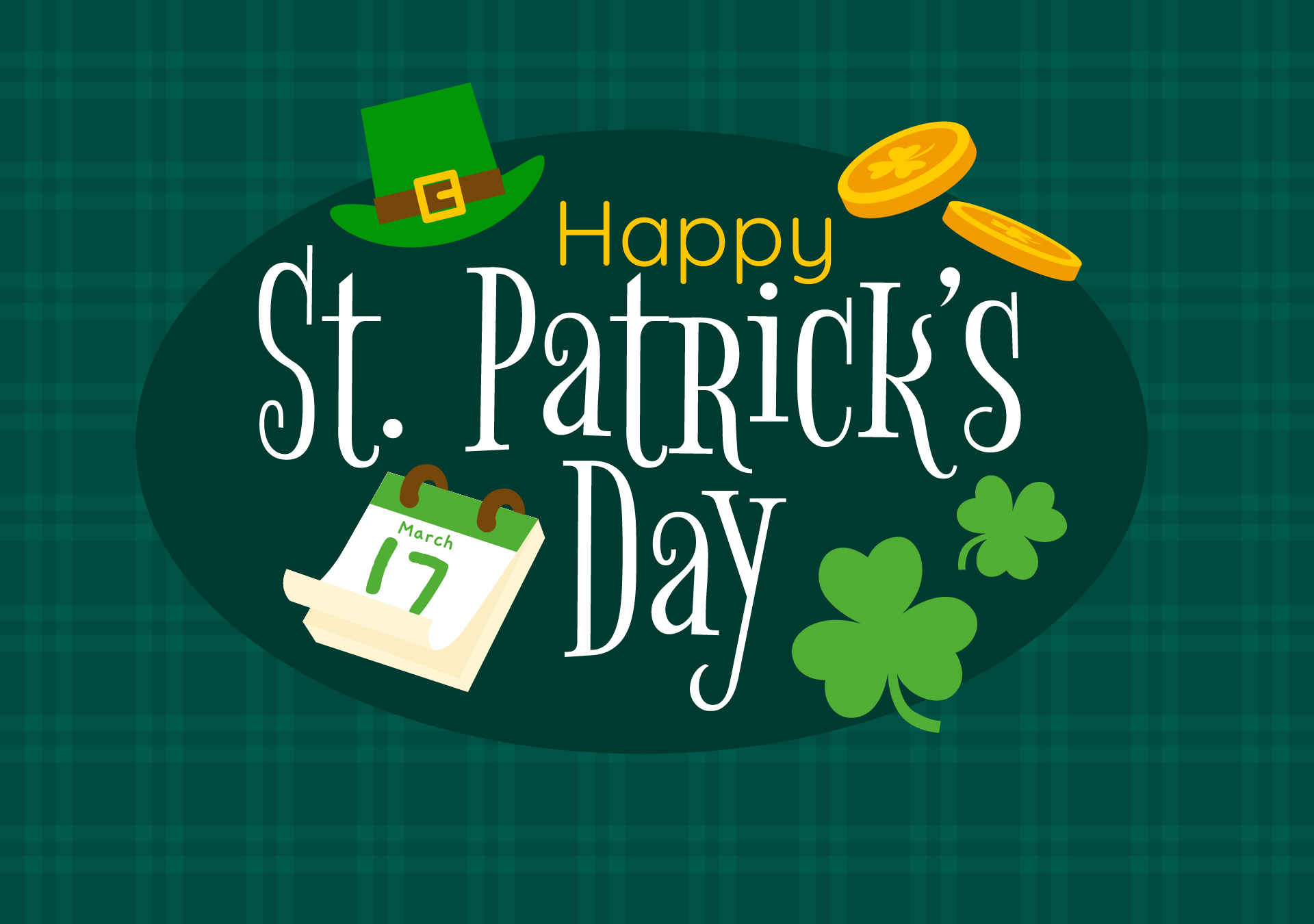 Happy Saint Patrick Day Sign Banner