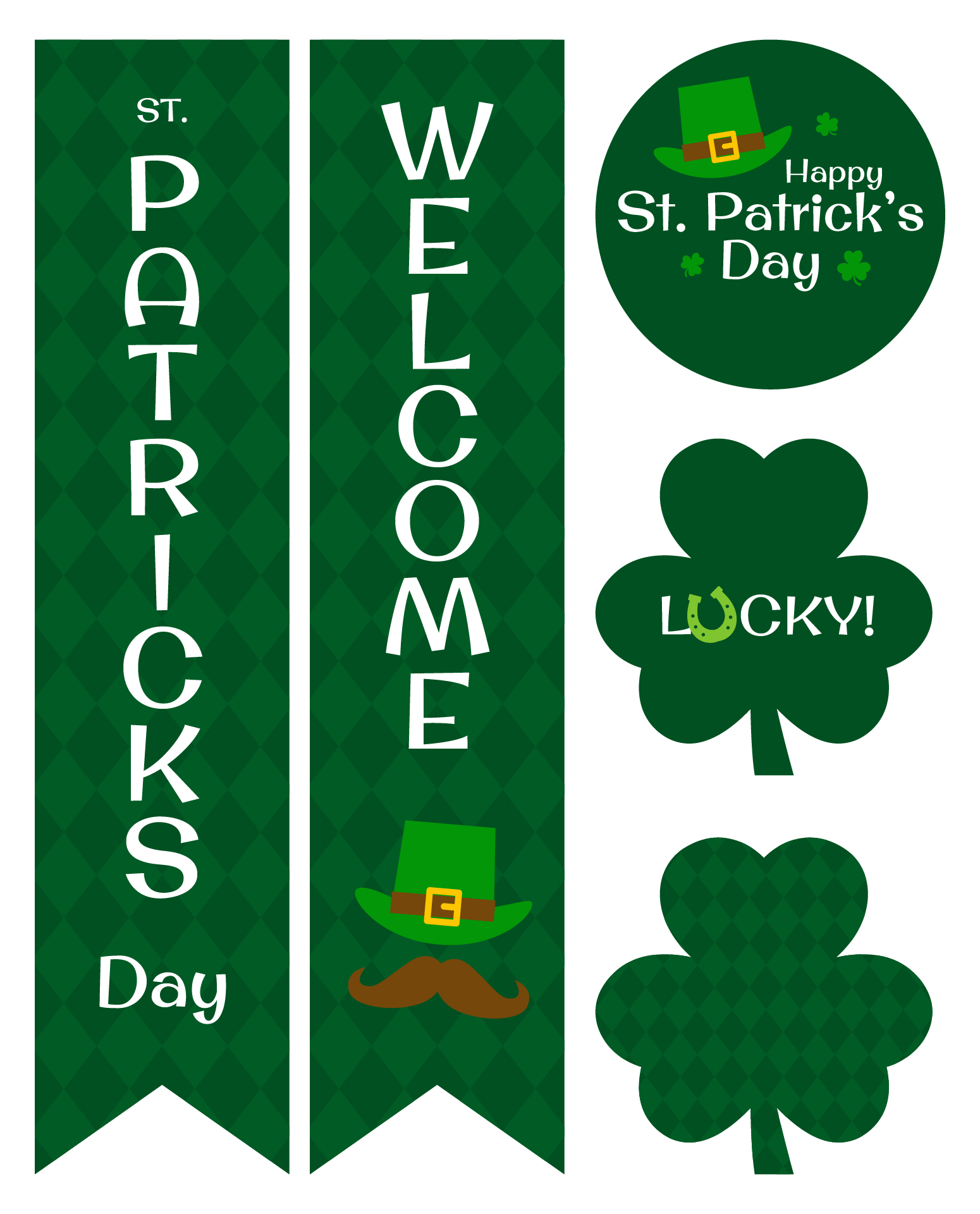 Green Lucky Shamrock Party Decor Green Lucky Shamrock Party Decor
