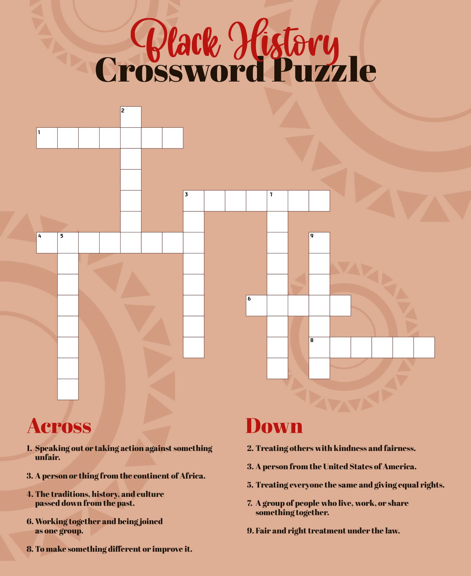 African American Inventors Black History Crossword Puzzle