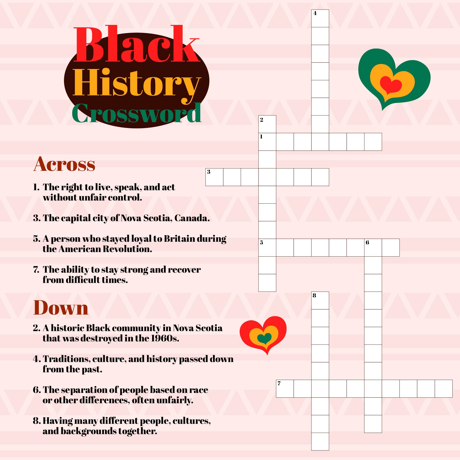 N.S Black History Crossword