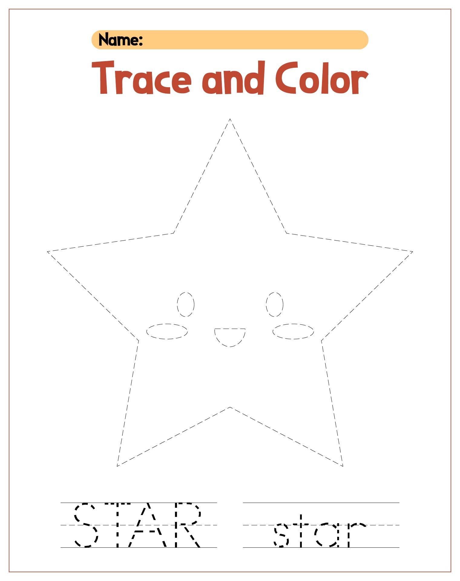 Star Trace And Color Activity