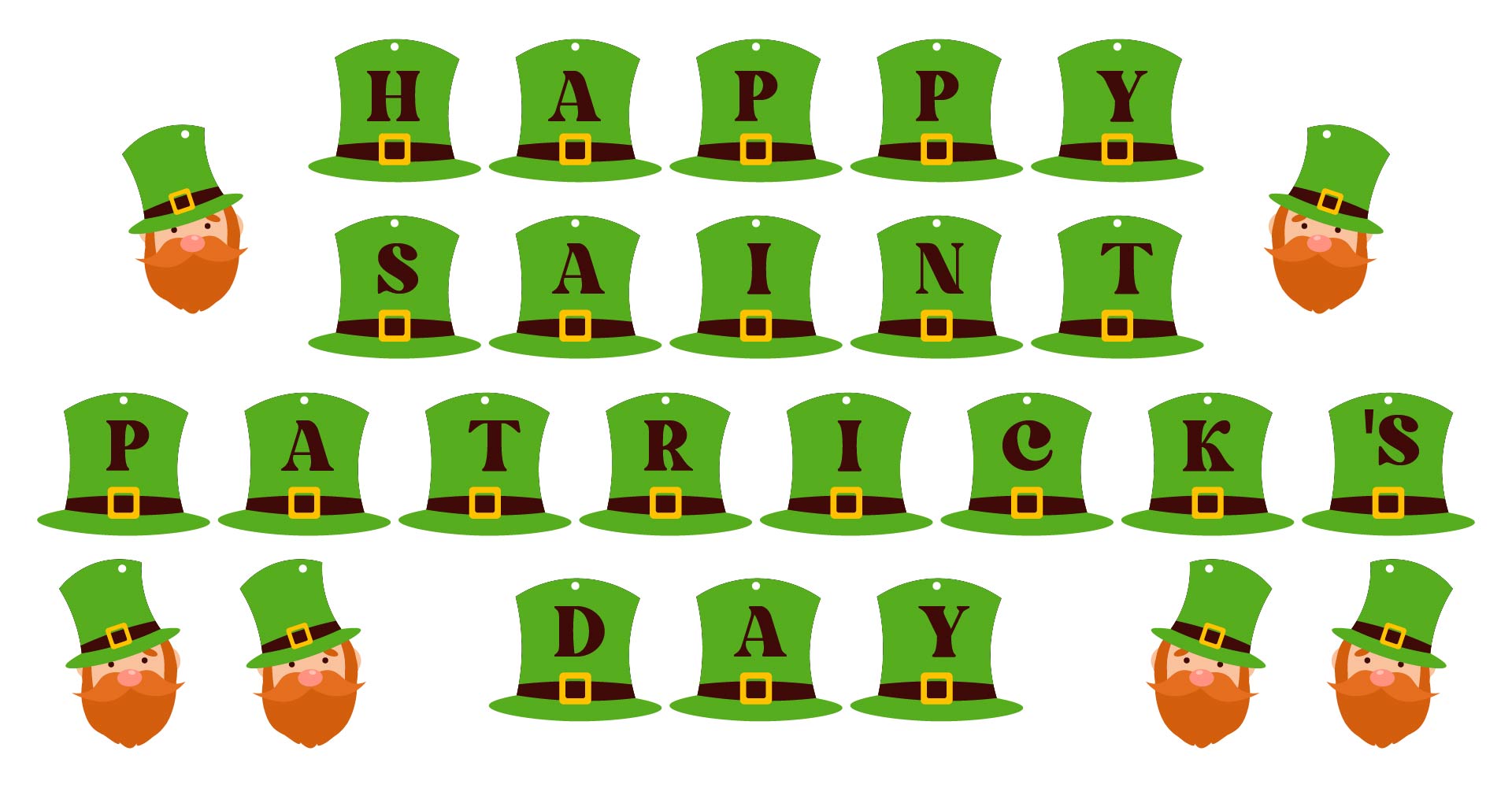 Leprechaun Banner Printable Decoration Leprechaun Banner Printable Decoration