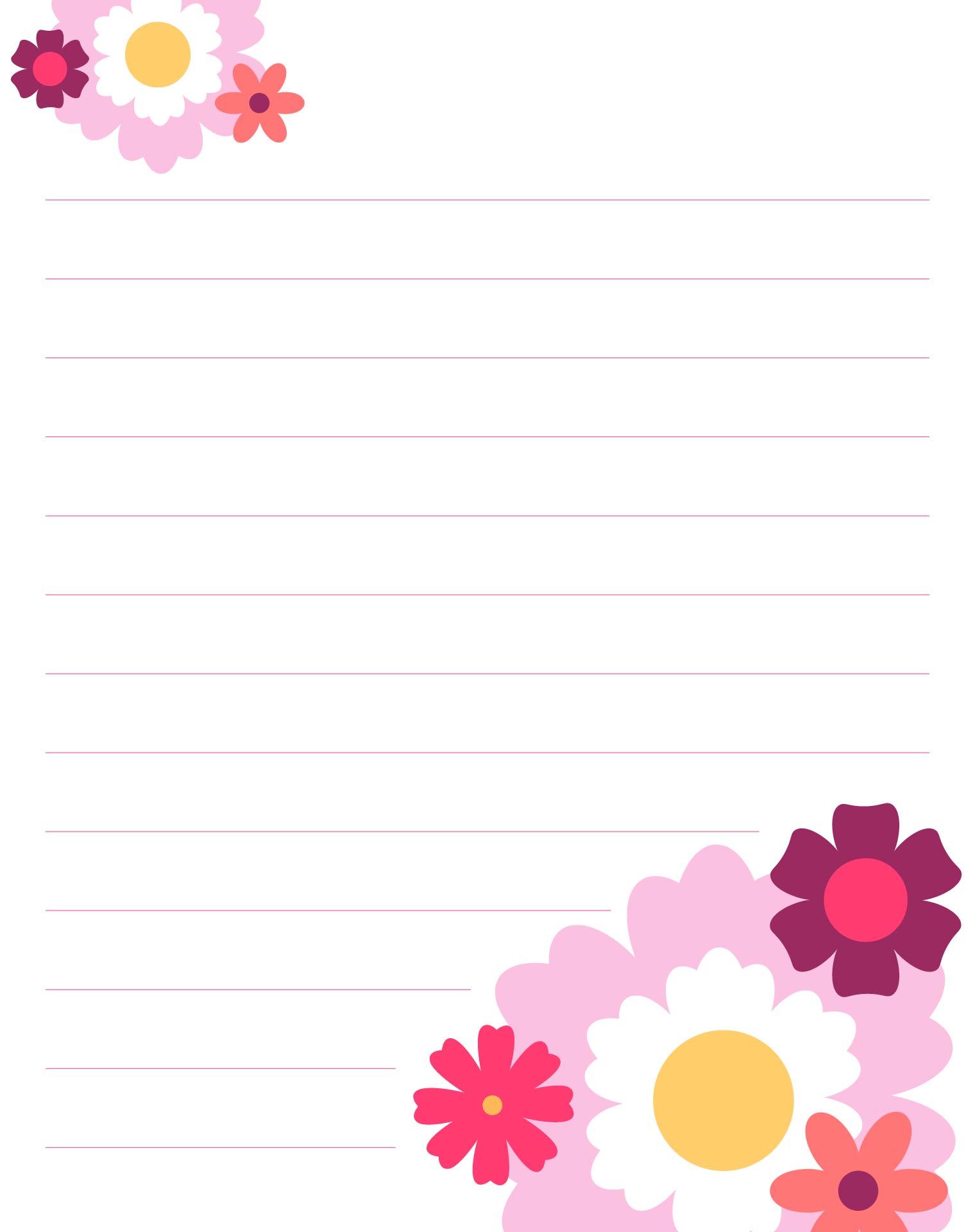 Spring Themed Writing Paper