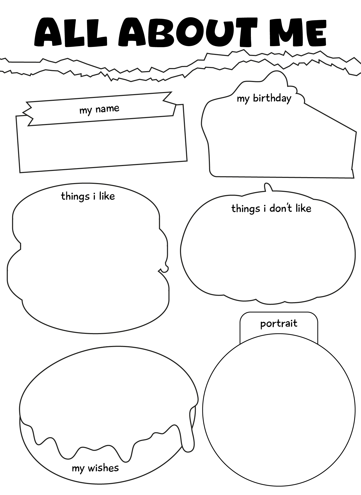 All About Me Poster Ideas for Back to School