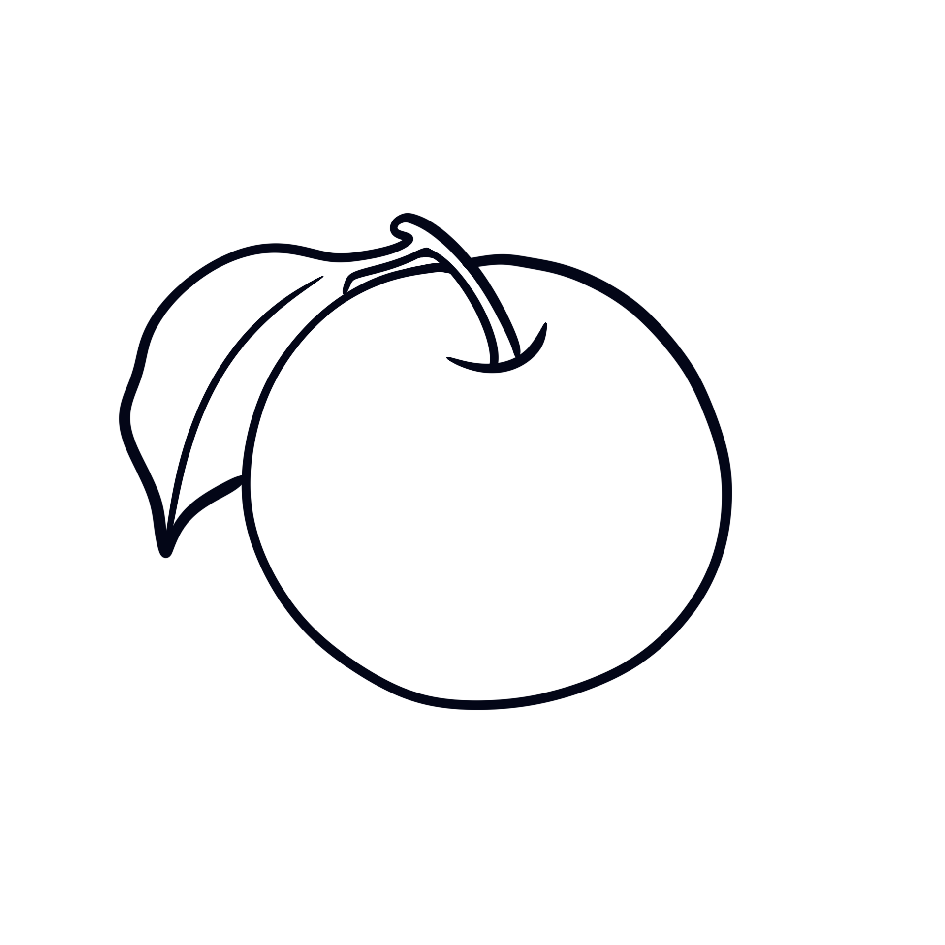 Apple Shape Coloring Sheet Printable