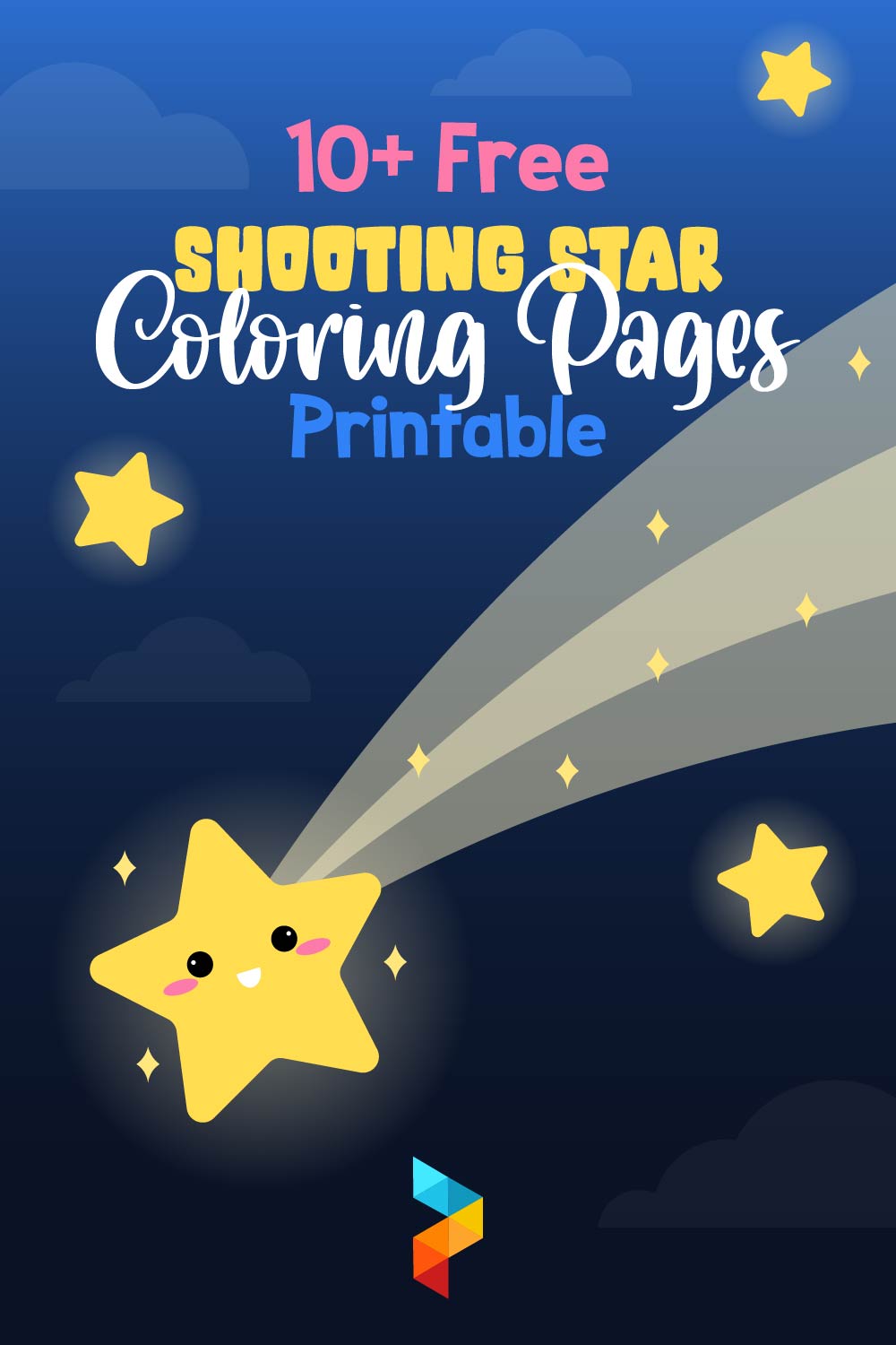 Shooting Star Coloring Pages