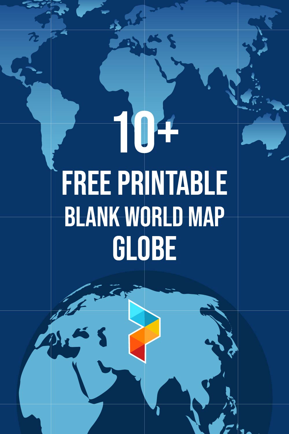 Blank World Map Globe