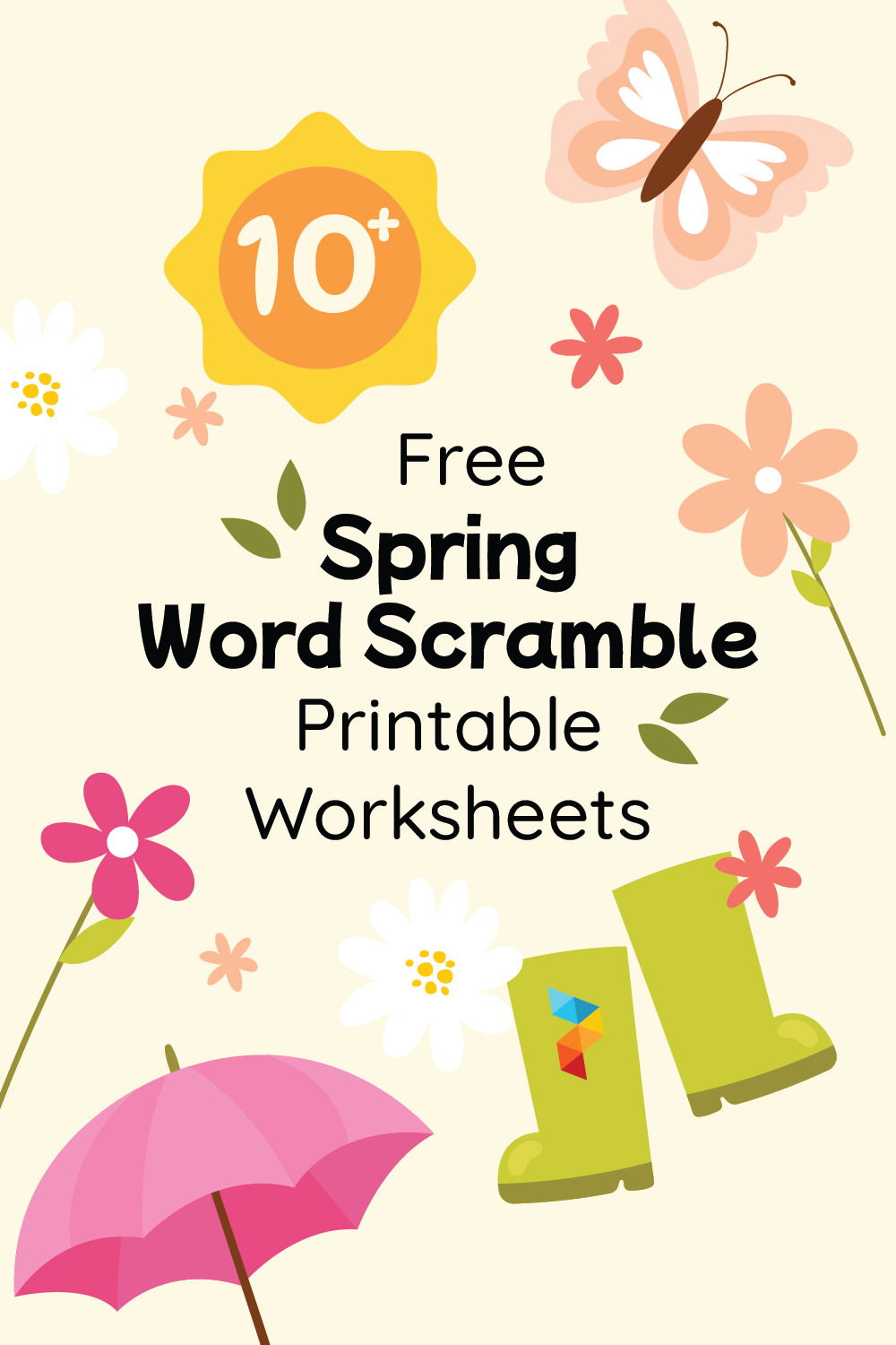 Spring Word Scramble  Worksheets