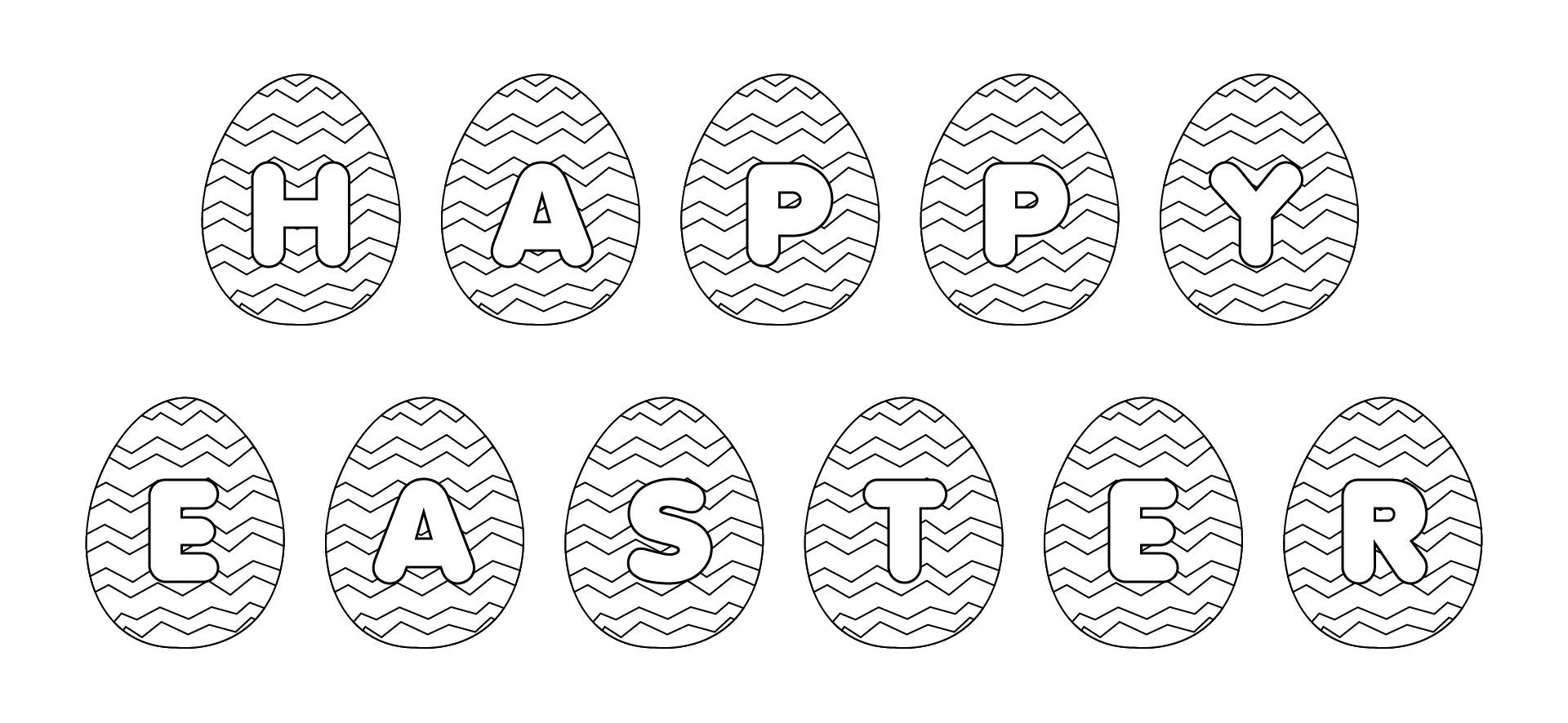 DIY Printable Happy Easter Banner