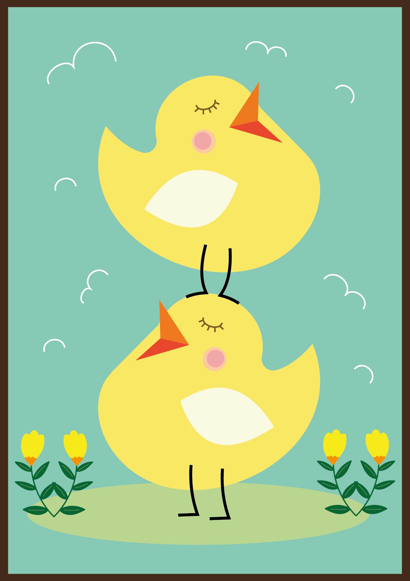 Easter Chick Printable Nursery Wall Art
