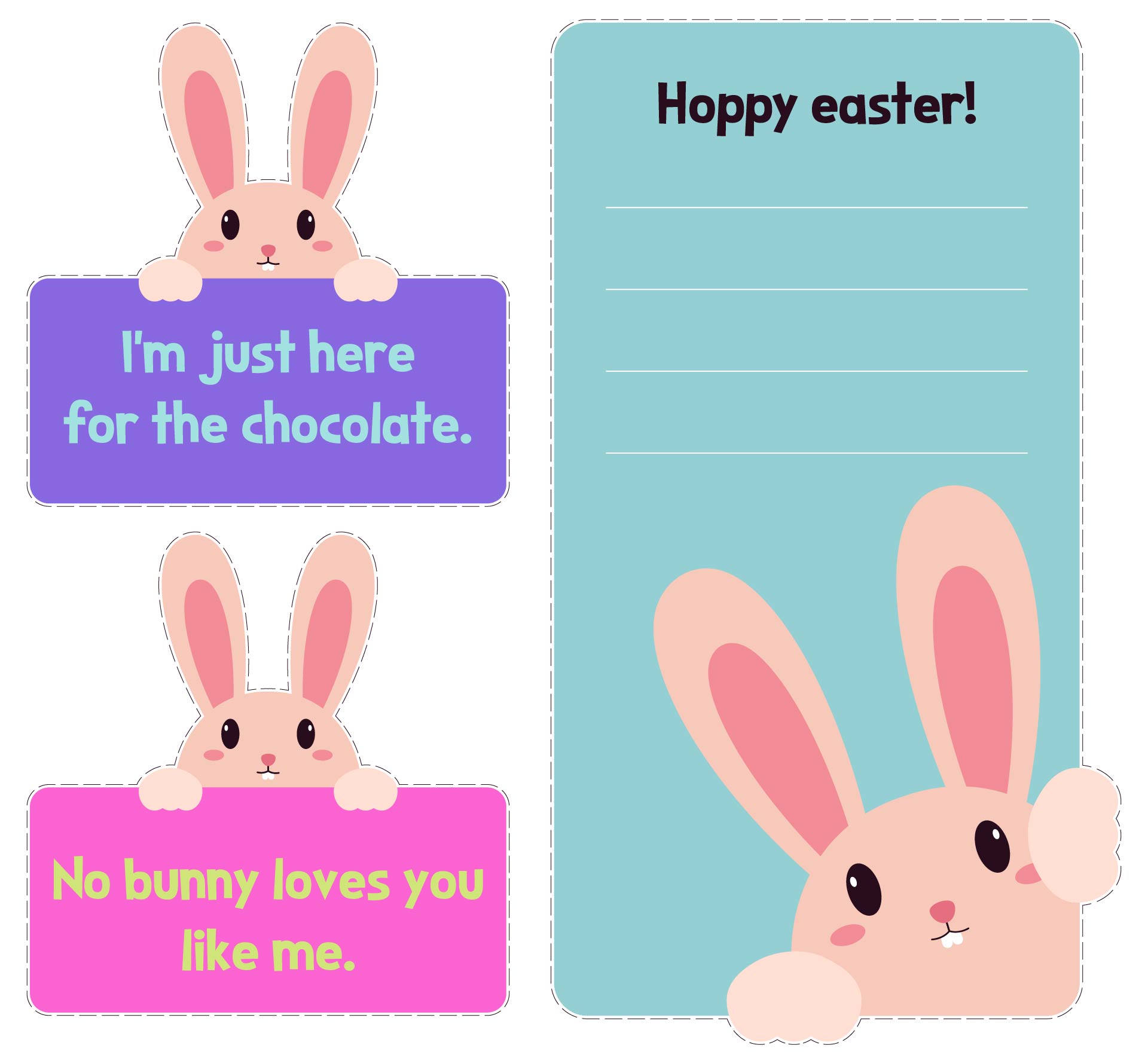Funny Easter Bunny Cards Printable
