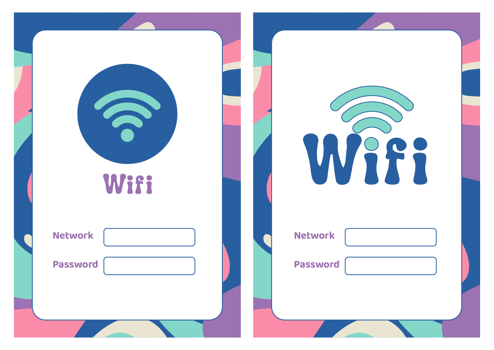 Guest Wifi Password Poster Printable