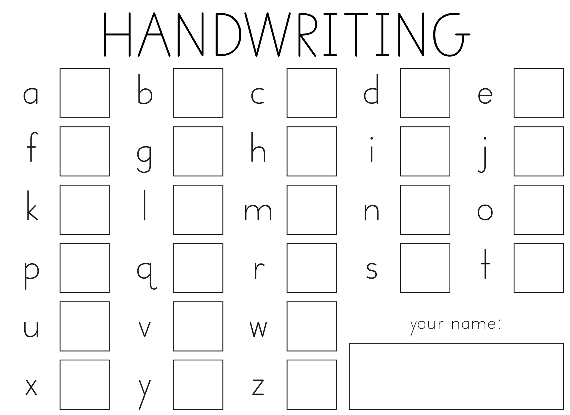 Handwriting Without Tears Preschool Activities