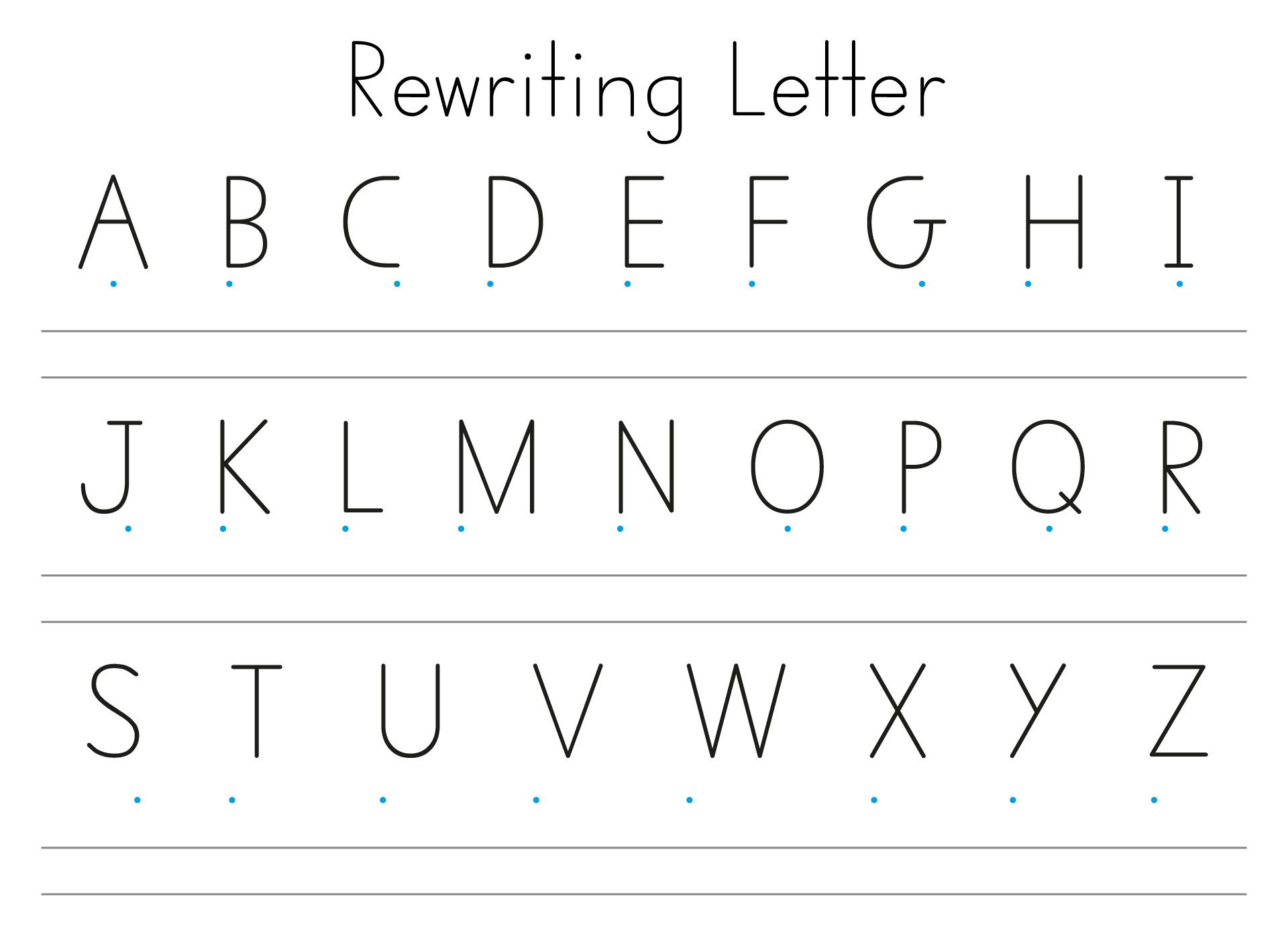 Handwriting Without Tears Preschool Letters