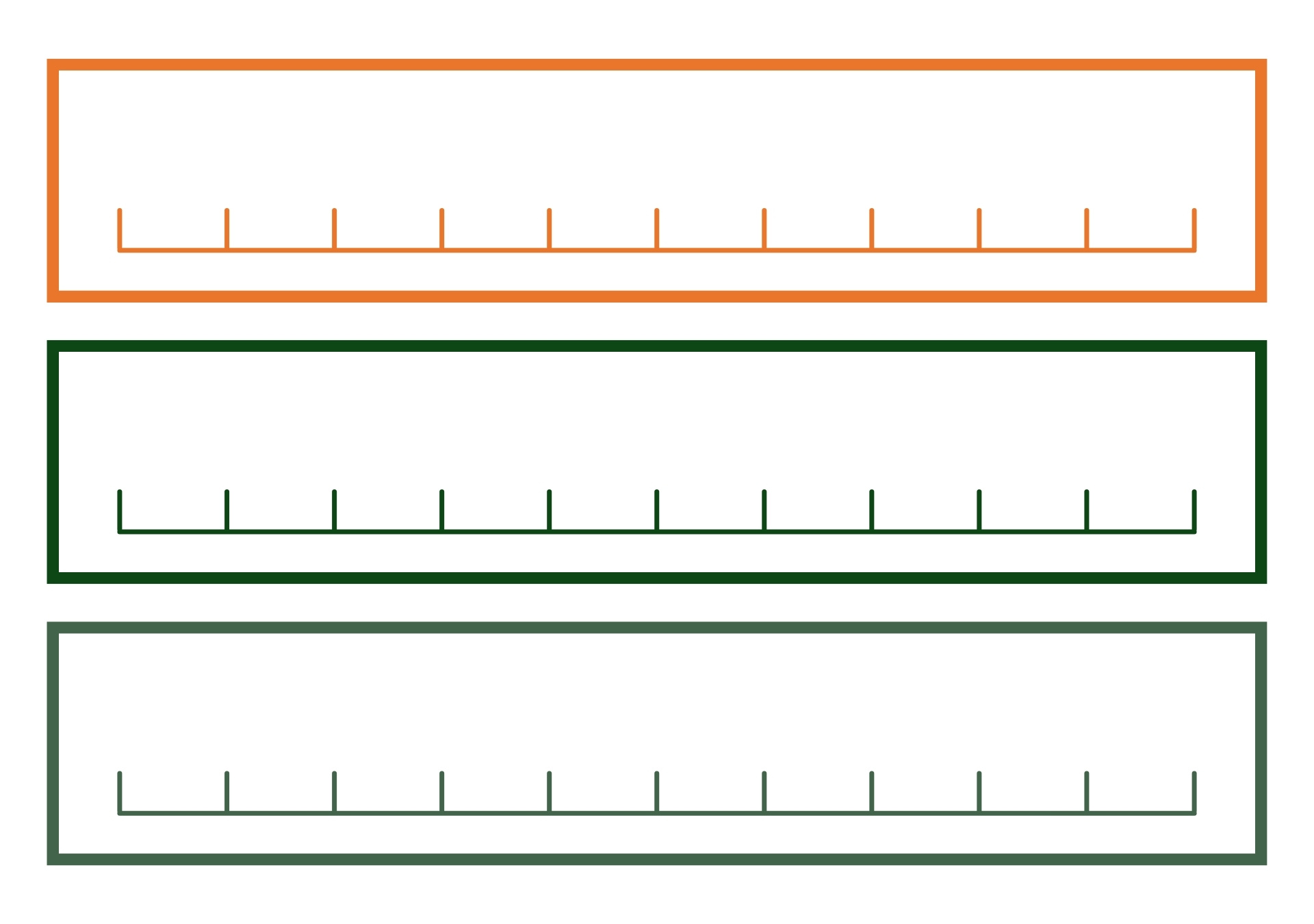 Interactive Printable Blank Number Line 1-10
