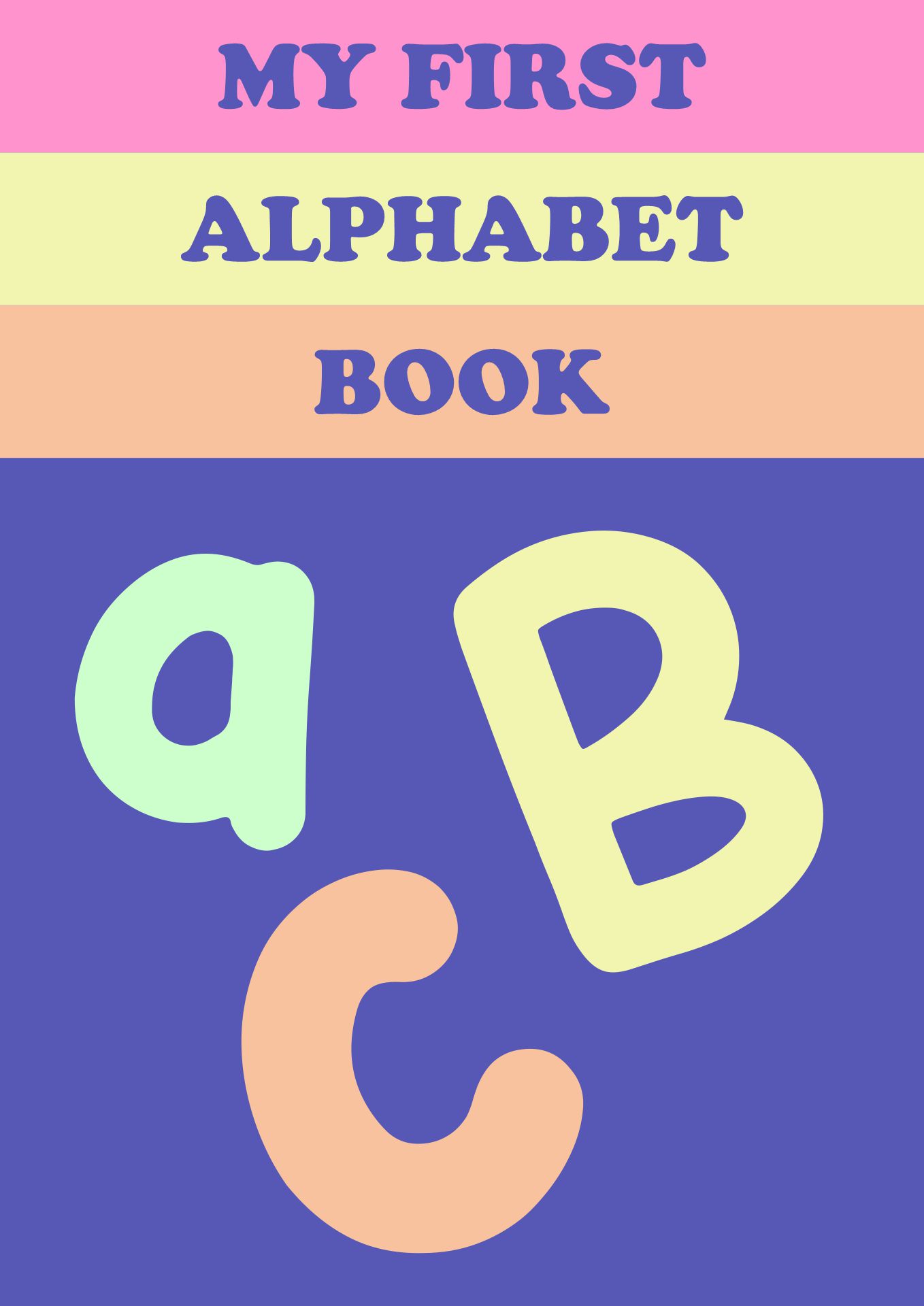 My First Alphabet Book Cover Printable