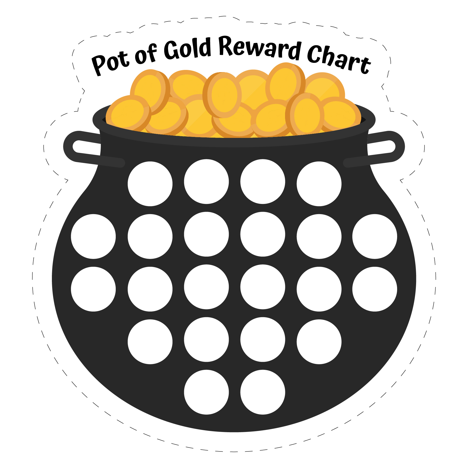 Pot of Gold Reward Chart Printables