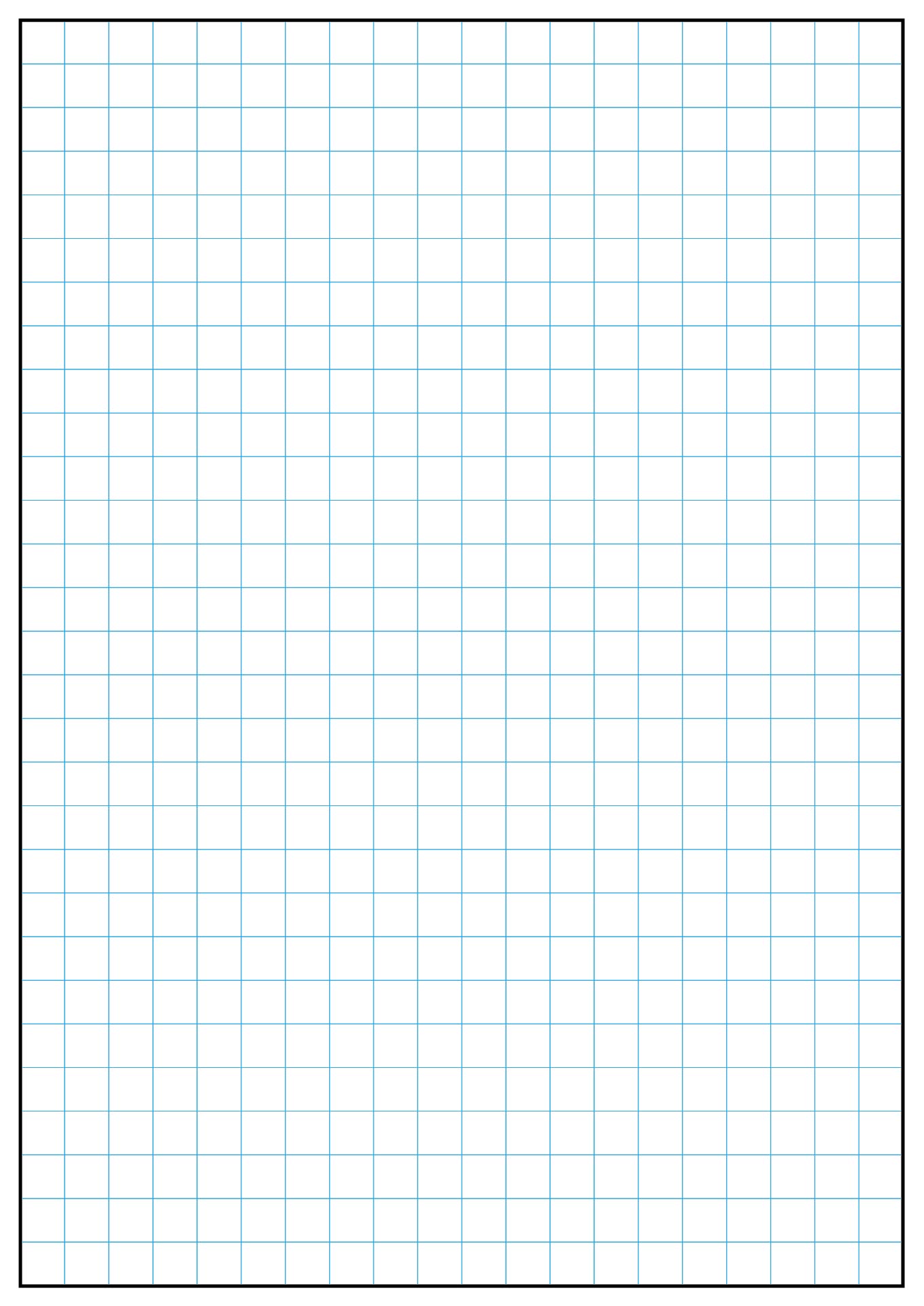 Printable 1/4 Inch Grid Paper for Math