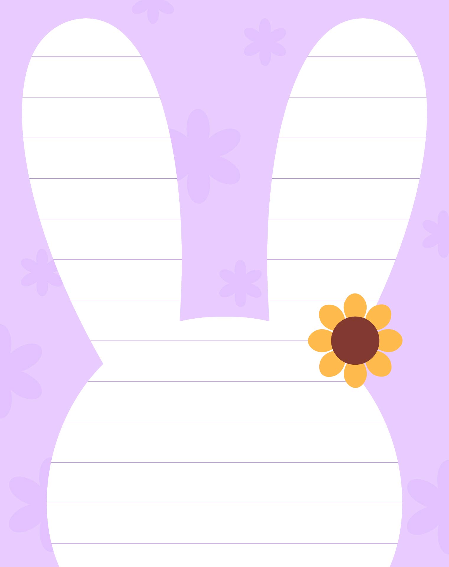 Printable Bunny-Themed Writing Paper Printable Bunny-Themed Writing Paper