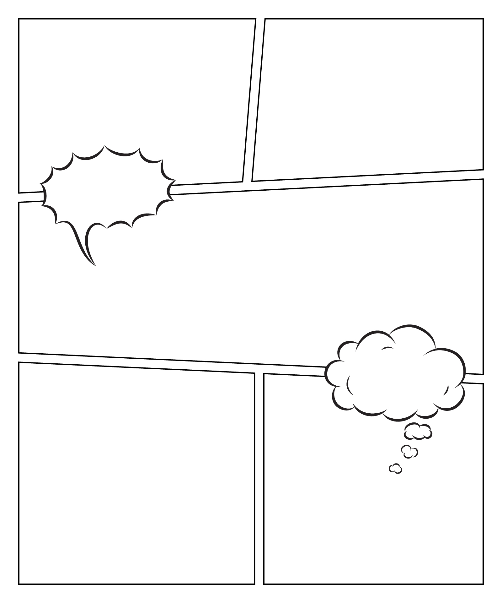 Printable Comic Book Page Layouts