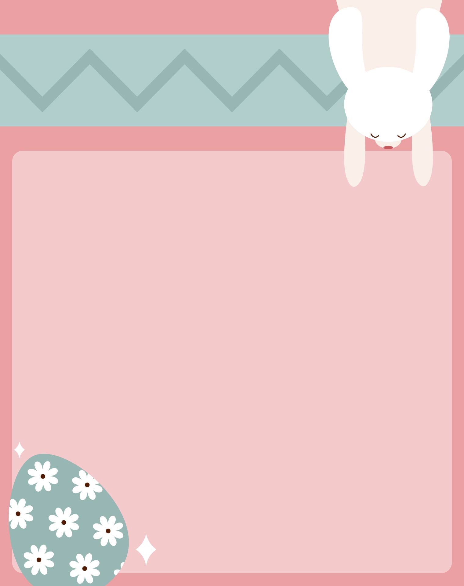 Printable Easter Bunny Letterhead Printable Easter Bunny Letterhead