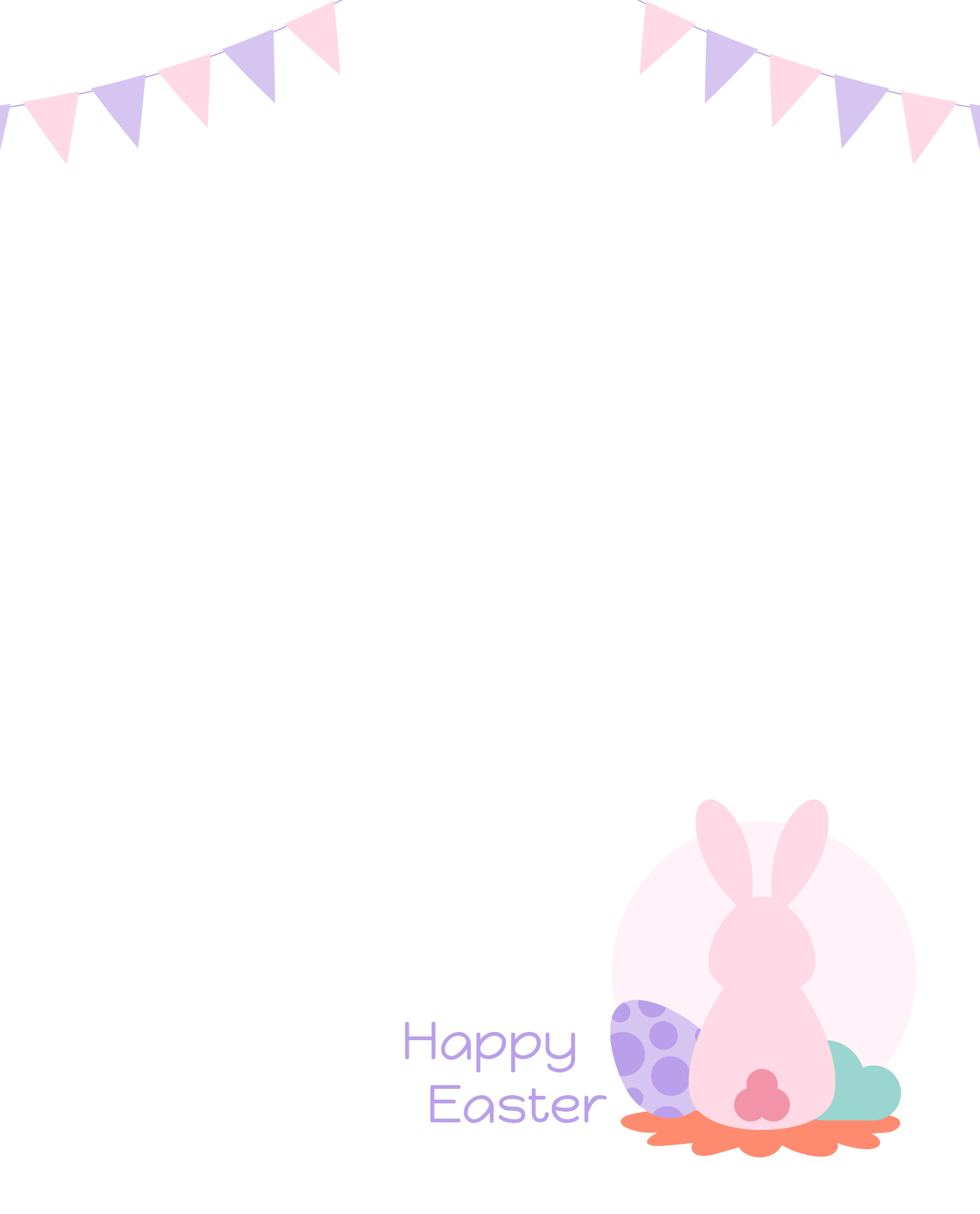 Printable Easter Bunny Note Paper Printable Easter Bunny Note Paper