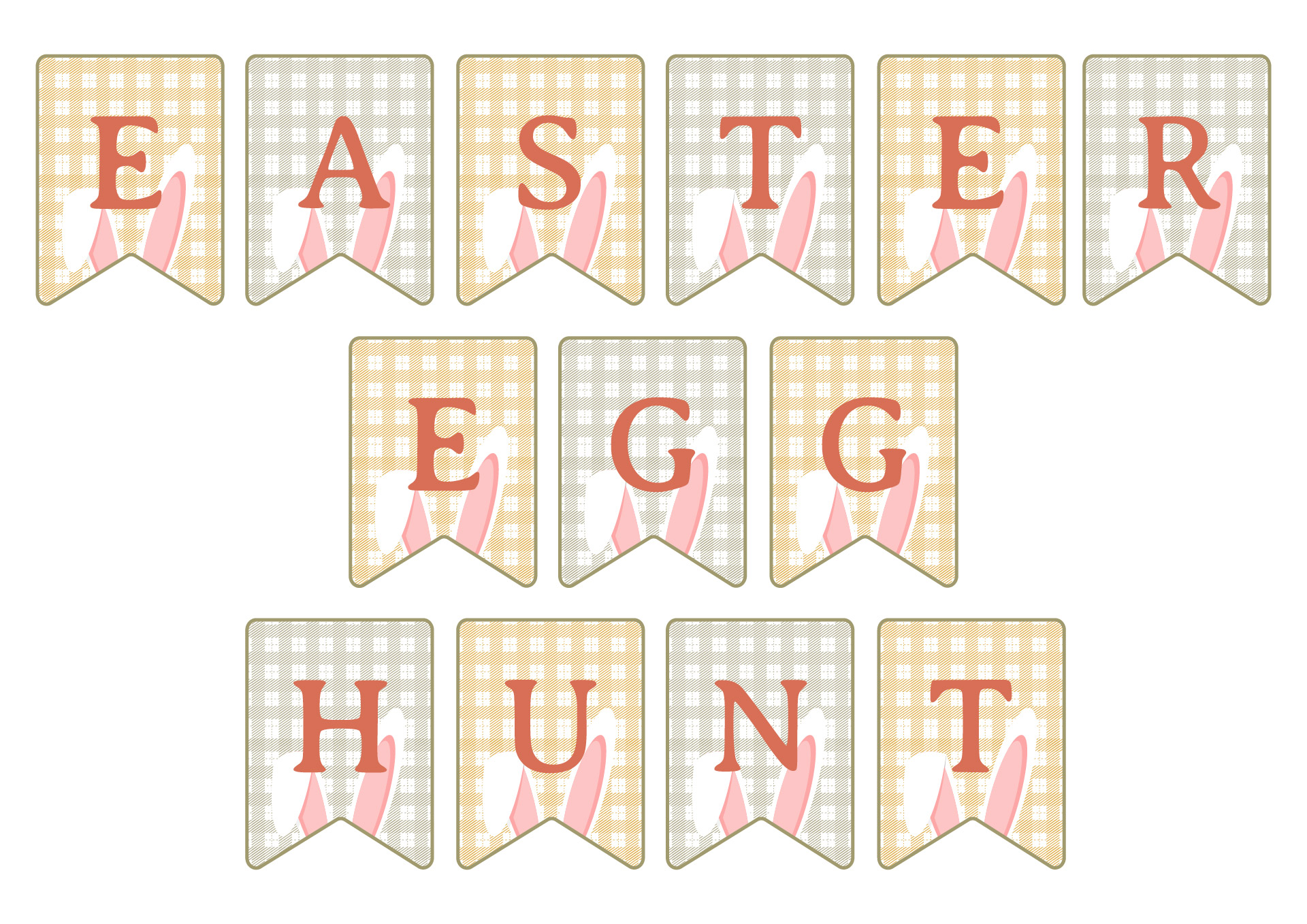 Printable Easter Egg Hunt Banner
