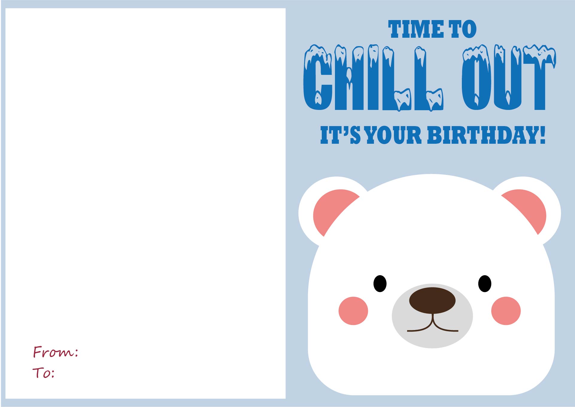 Printable Funny Folding Birthday Cards
