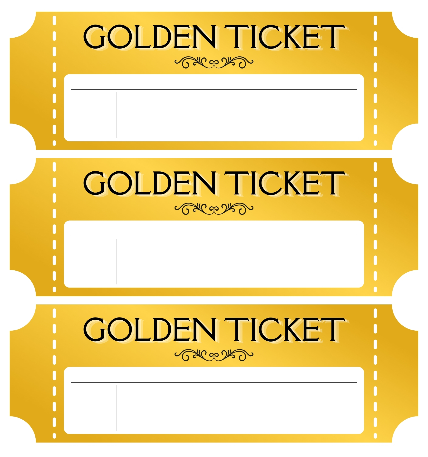 Printable Golden Ticket Party Pass Printable Golden Ticket Party Pass