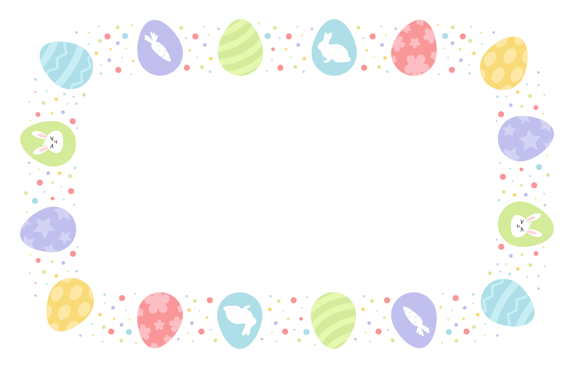 Happy Easter Border Clipart