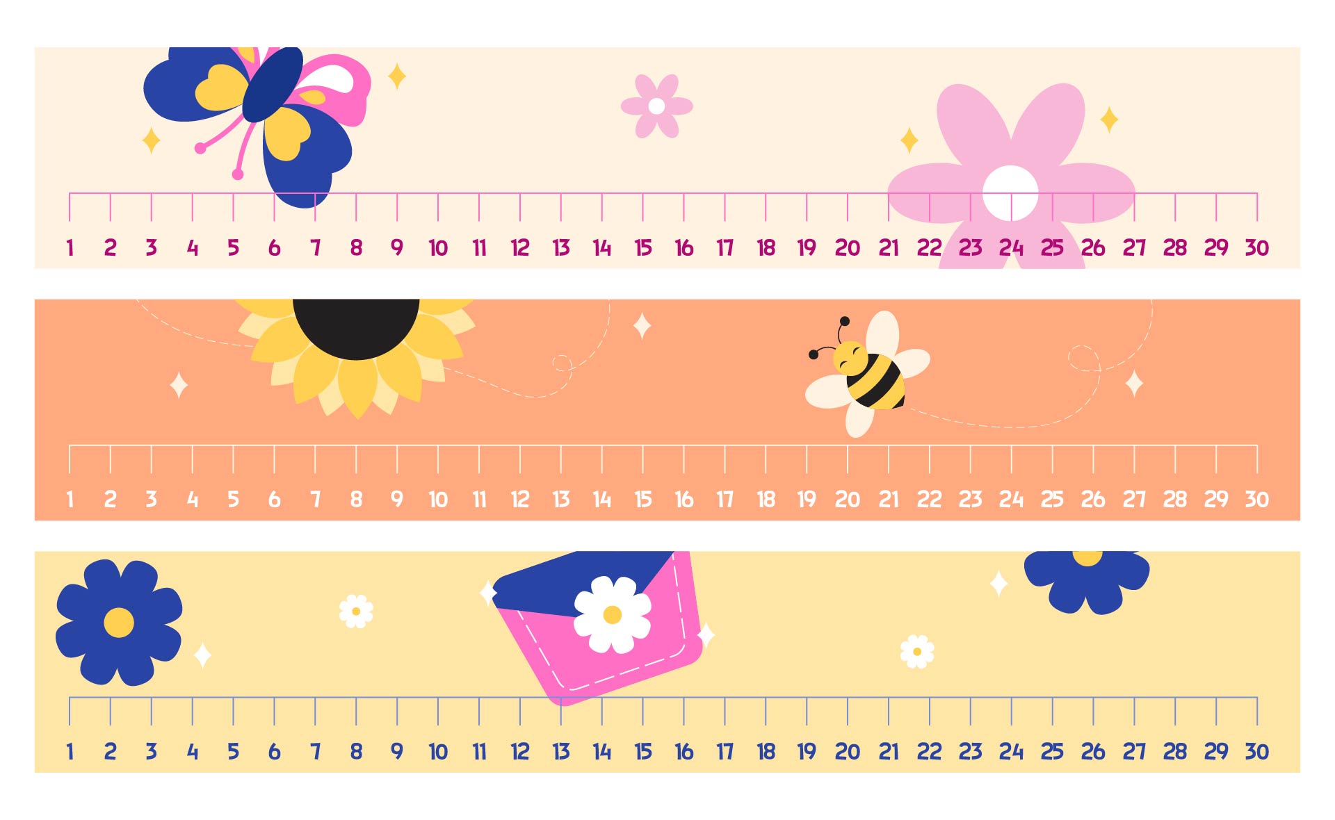 Printable number line worksheets for kids 1-30 Printable number line worksheets for kids 1-30