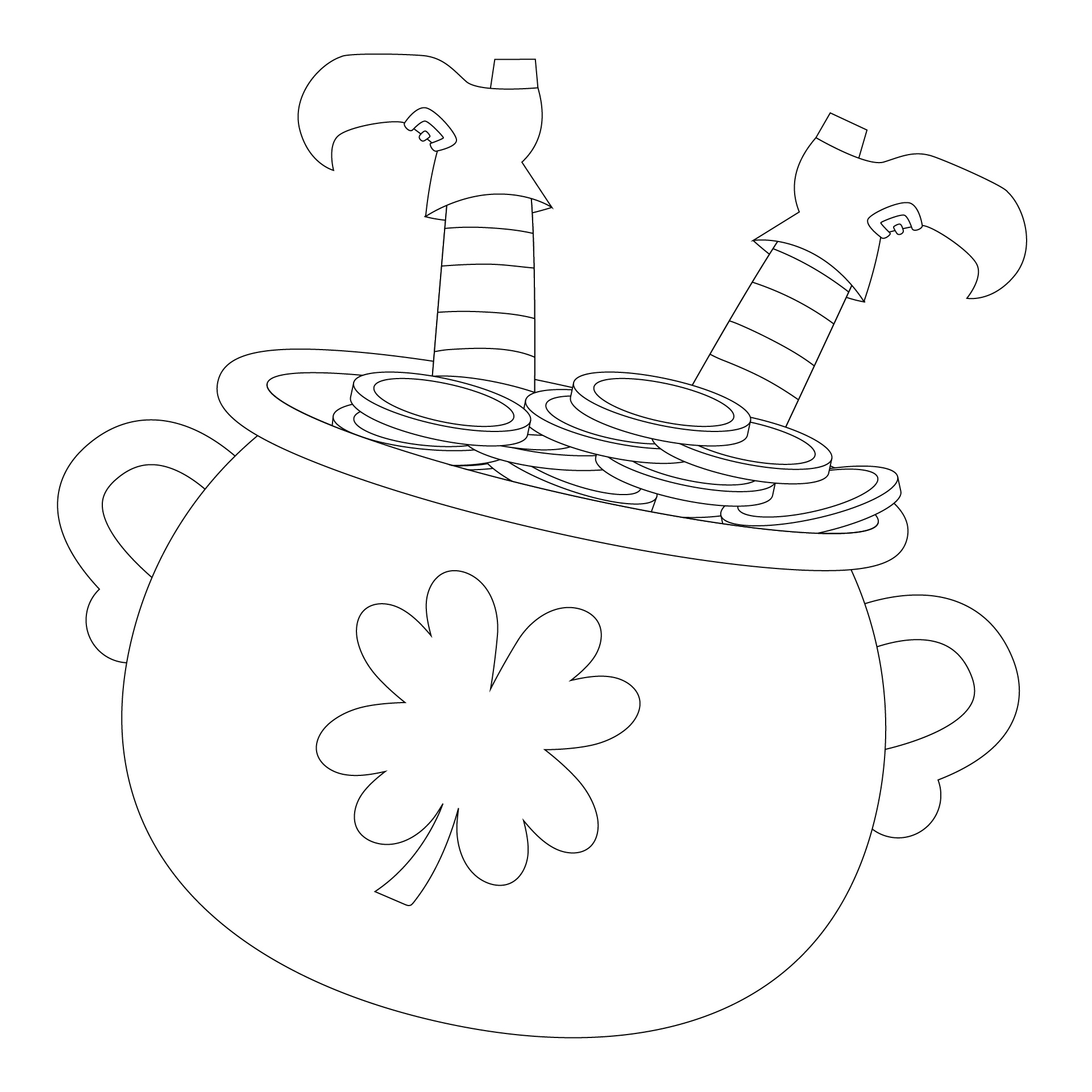 St. Patricks Day Pot of Gold Printables