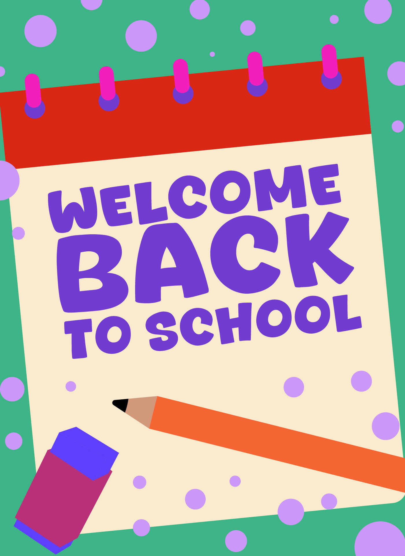 Welcome Back to School Cards Printable for Students